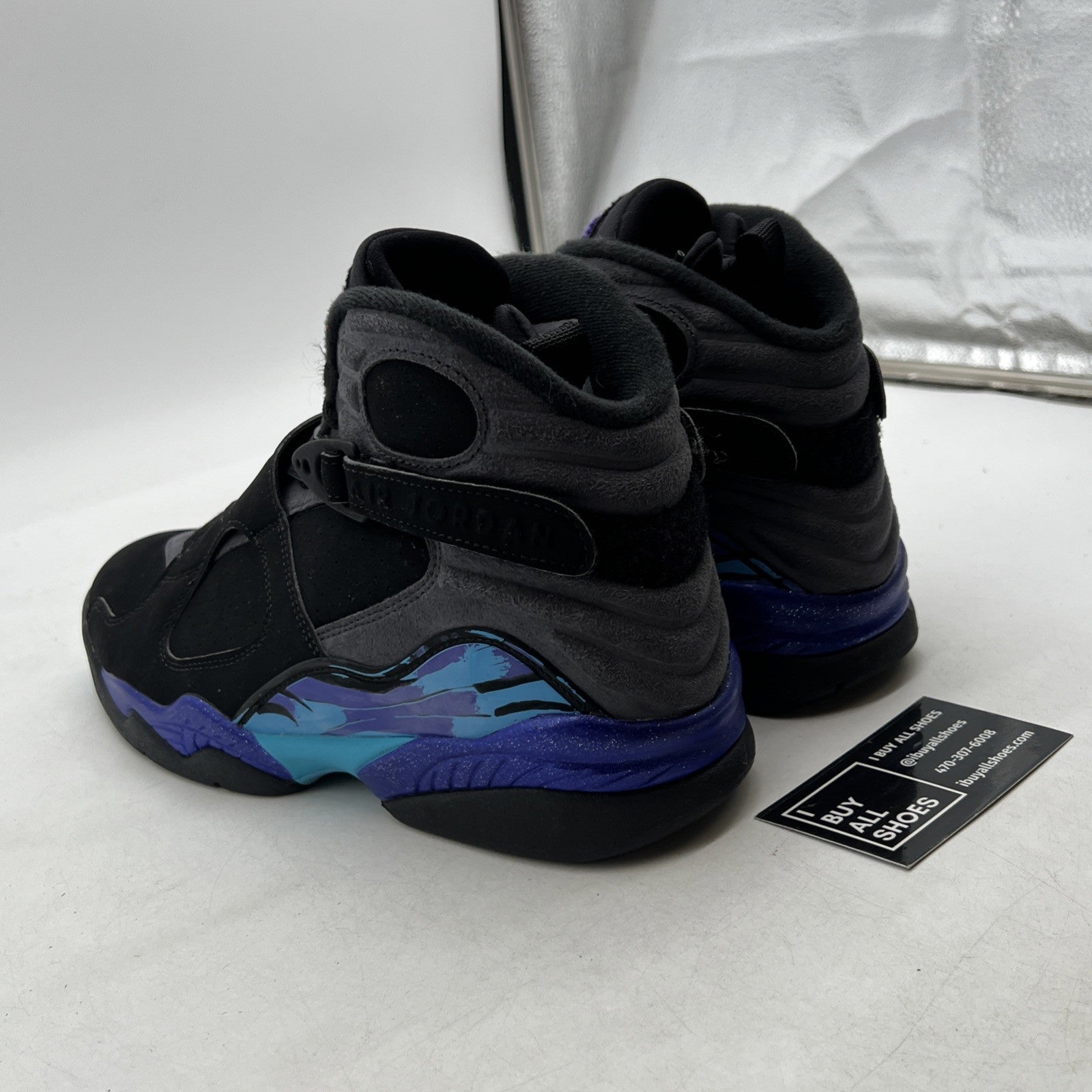 Size 9 - Air Jordan 8 Retro Aqua 2015 (305381-025)