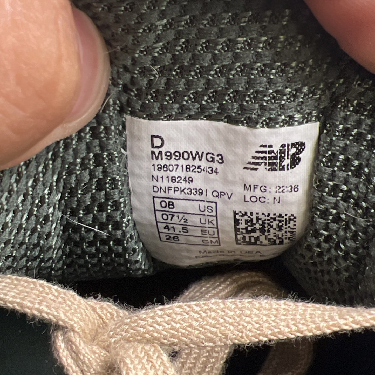 Size 8 - New Balance Teddy Santis x 990v3 Made in USA Tan Green (M990WG3)
