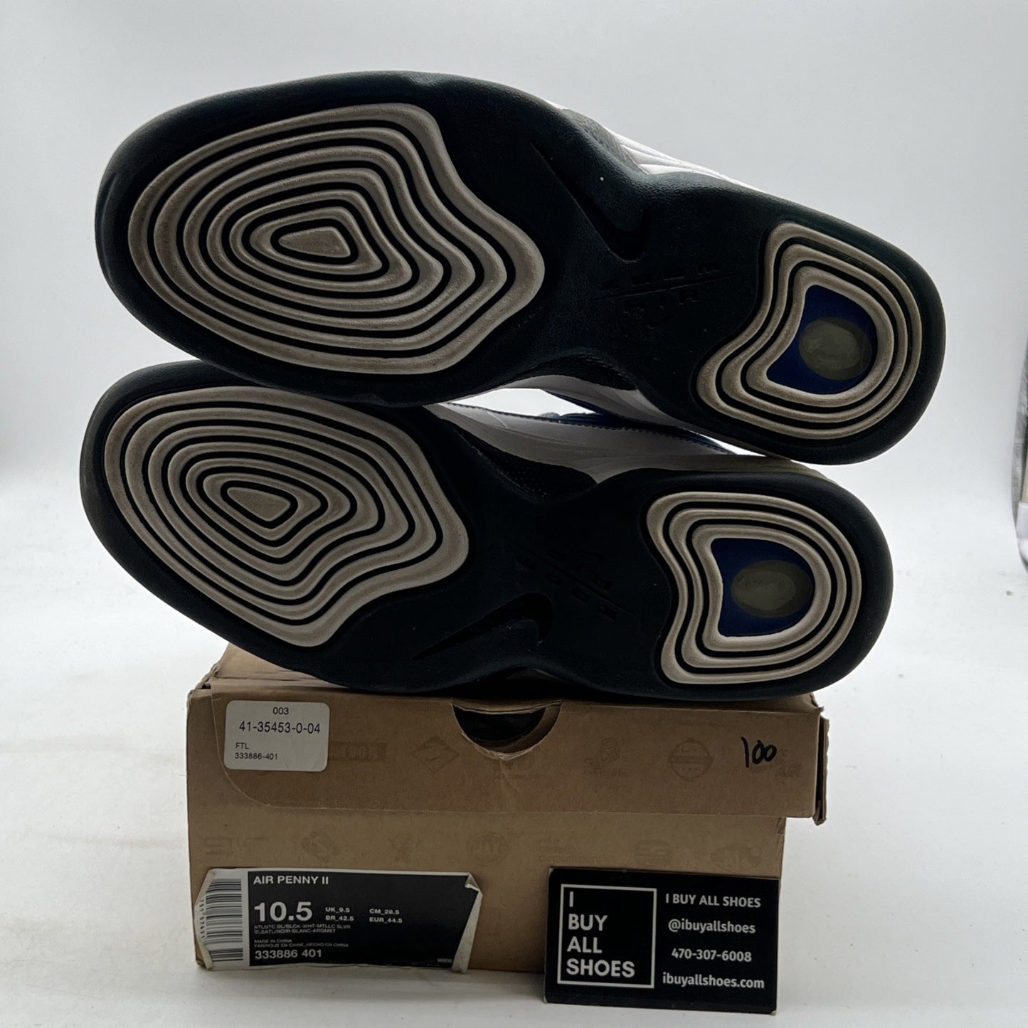 Size 10.5 - Nike Air Penny 2 2009 Atlantic Blue (333886-401)