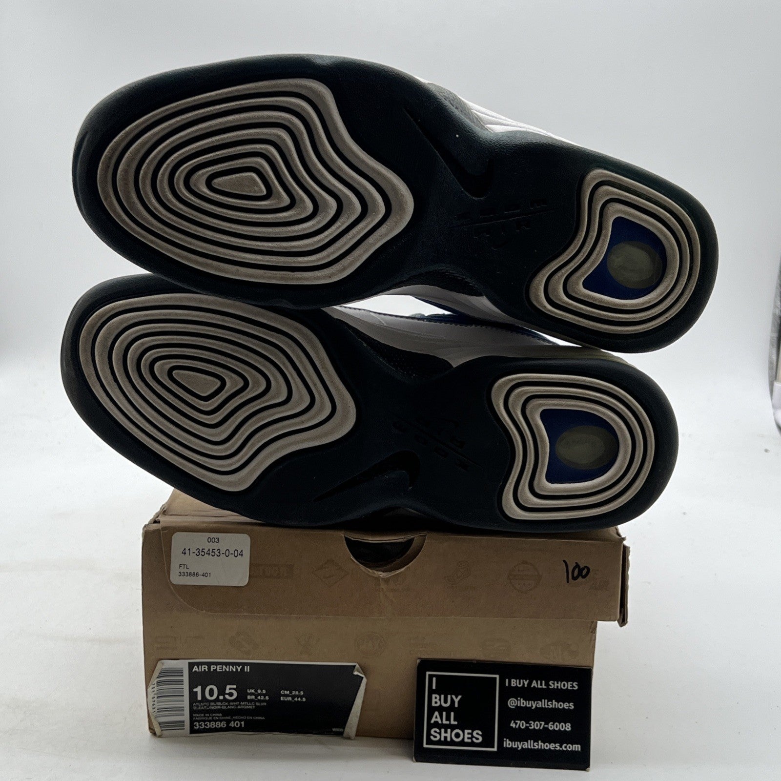 Size 10.5 - Nike Air Penny 2 2009 Atlantic Blue (333886-401)