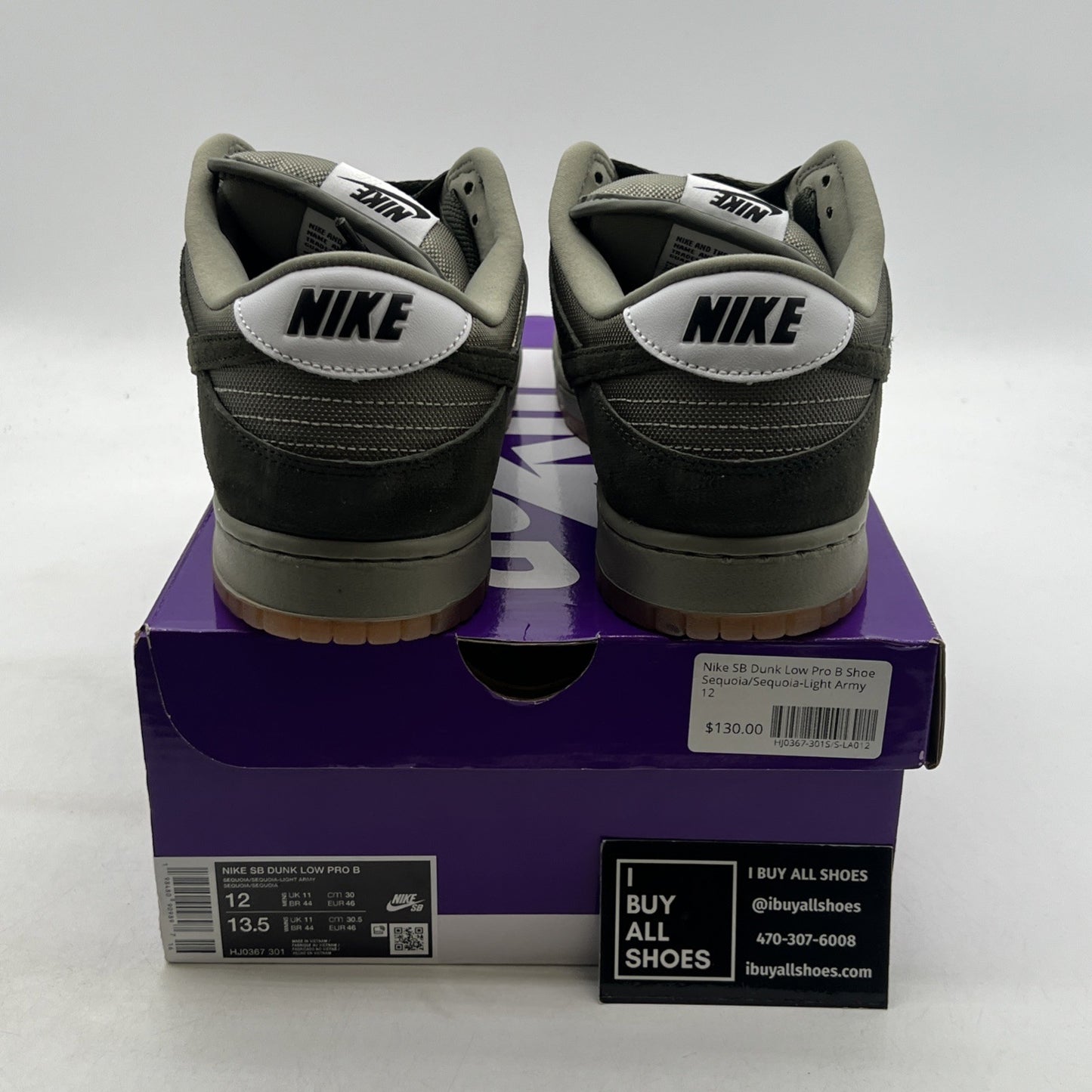 Size 12 - Nike Dunk SB Pro B Low Sequoia (HJ0367-301)