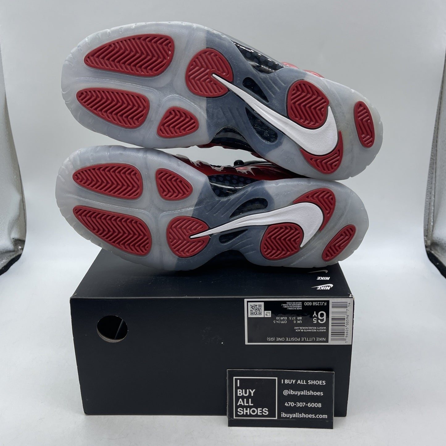 Size 6.5 (GS) - Nike Little Posite One 2023 Mid Metallic Red (FJ1258-600)