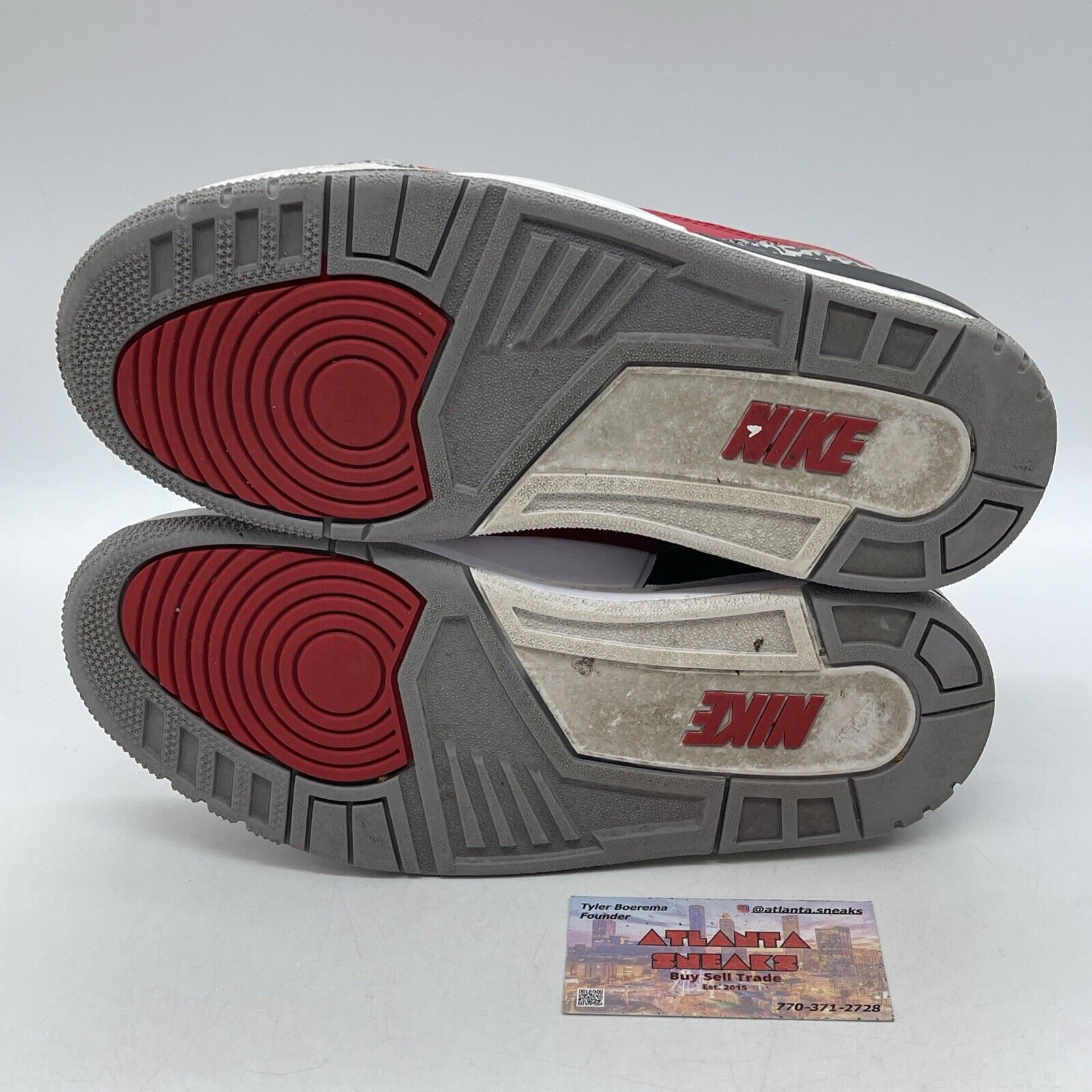 Size 8 - Jordan 3 Retro SE Mid Unite Grey Suede Black Red leather (CK5692-600)