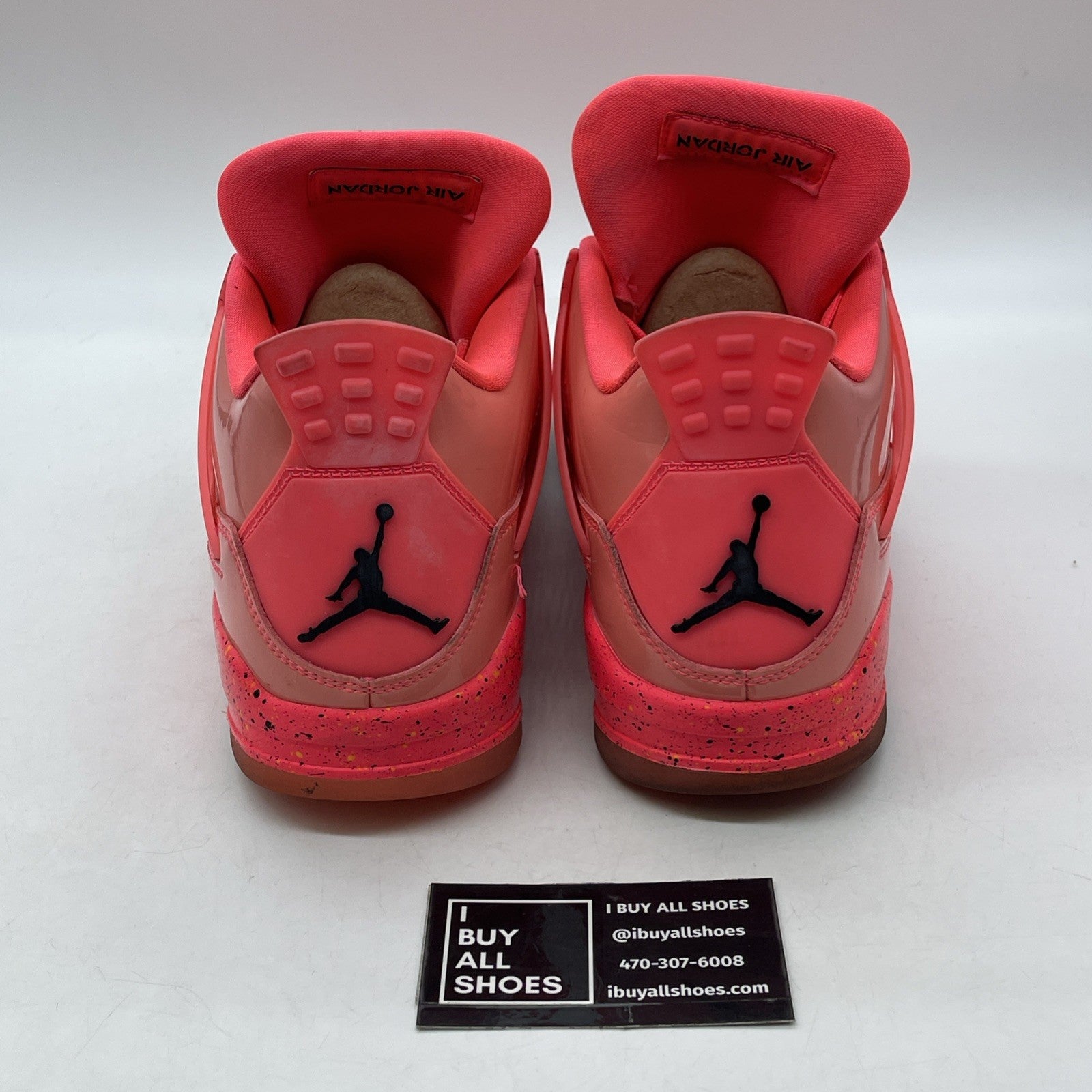 Size 11W - Air Jordan 4 Retro NRG Hot Punch Black Pink Leather (AQ9128-600)