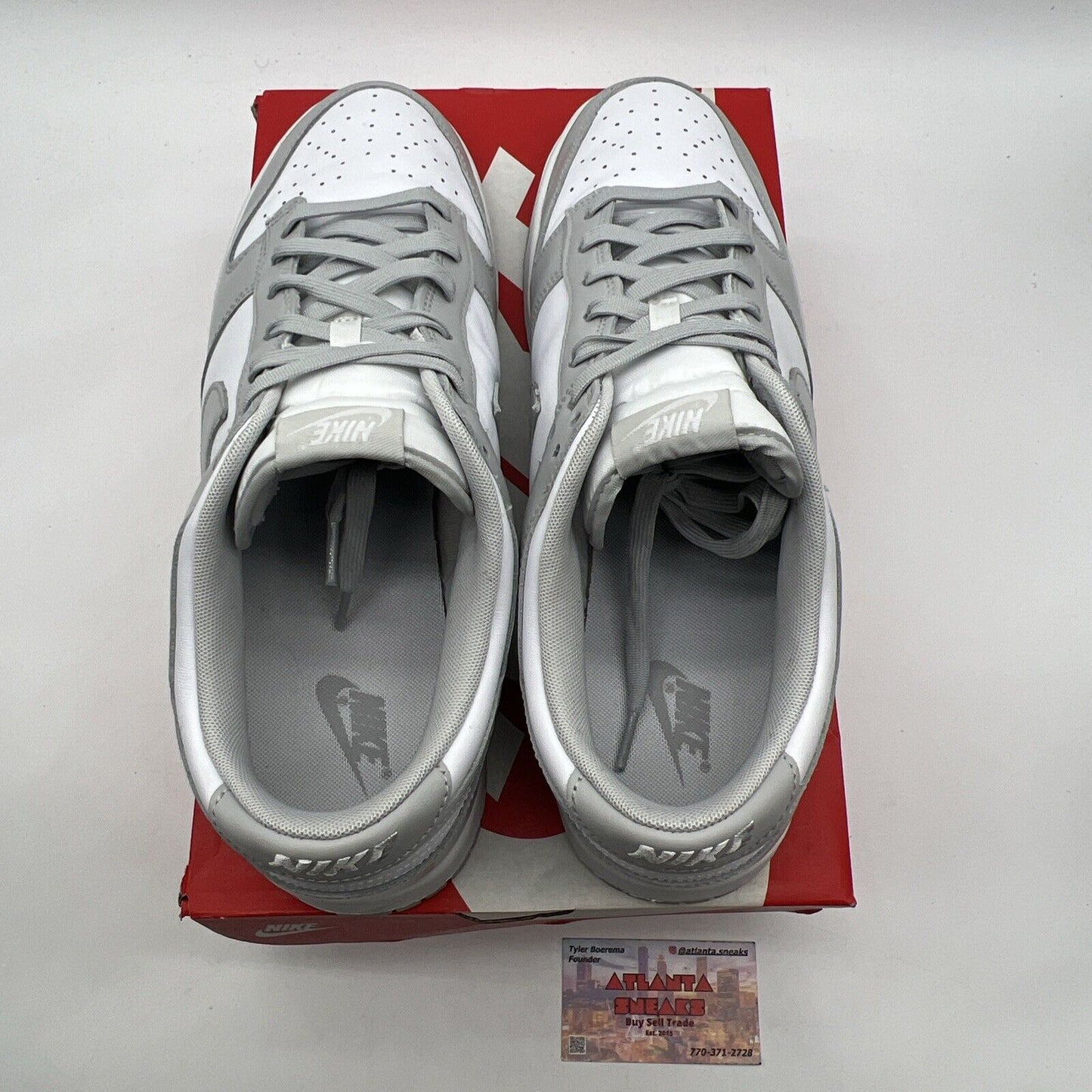 Size 14 - Nike Dunk Low Grey Fog White Leather (DD1391-103)