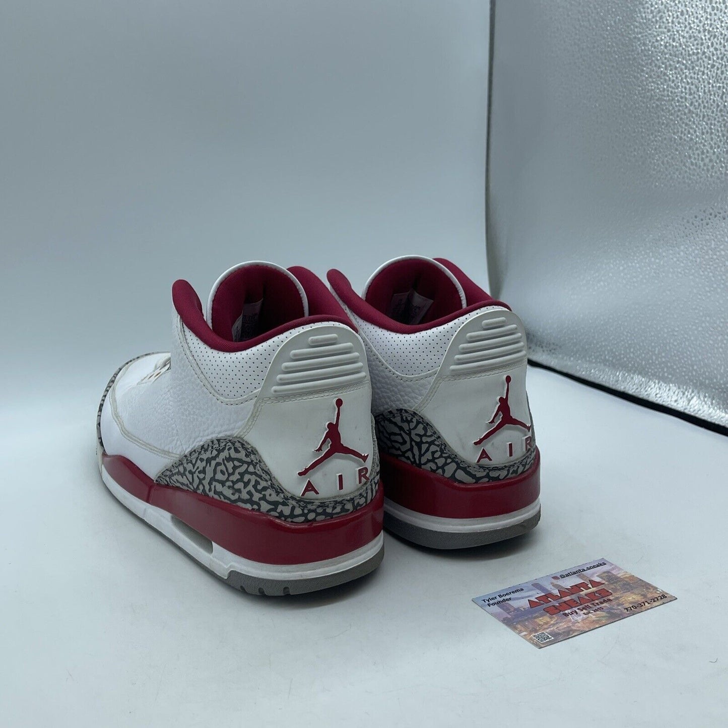 Size 12 - Jordan 3 Retro Mid Cardinal Red Grey Suede White Leather (CT8532-126)