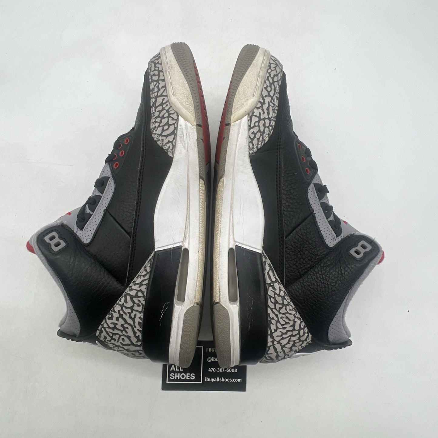 Size 9.5 - Air Jordan 3 Retro OG Mid Black Cement (854262-001)