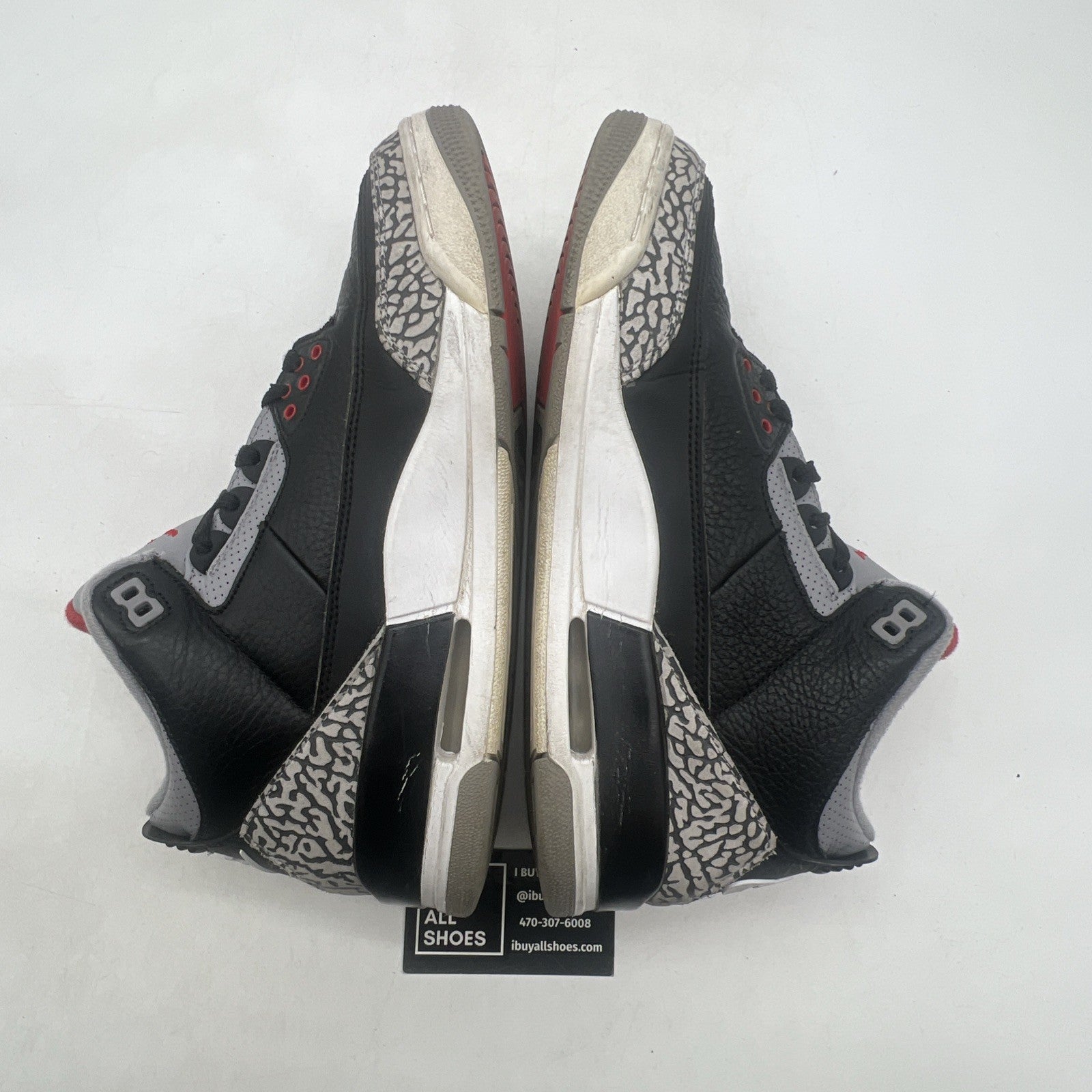 Size 9.5 - Air Jordan 3 Retro OG Mid Black Cement (854262-001)