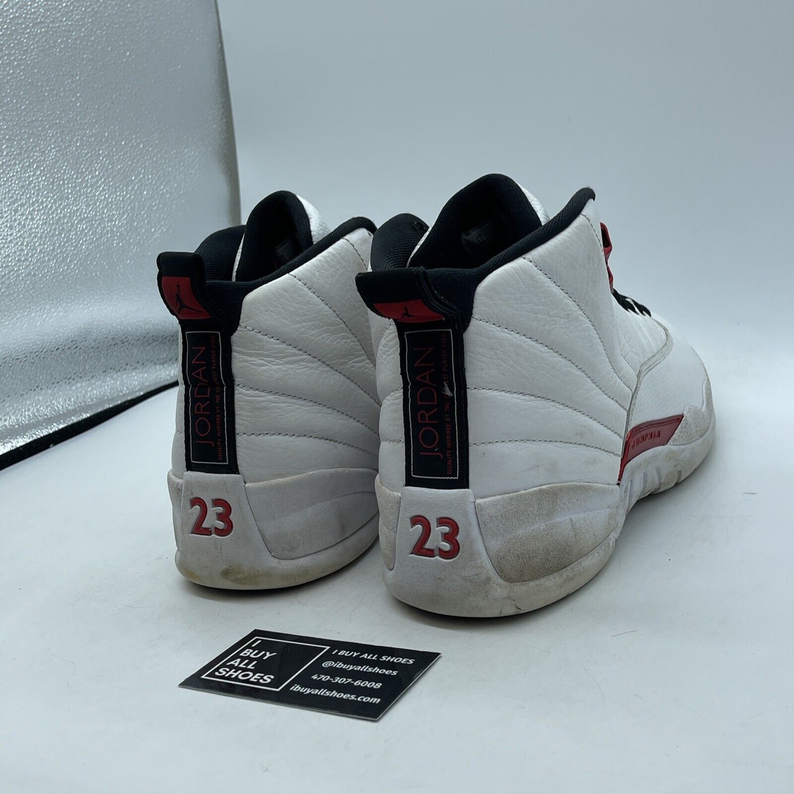 Size 12 - Air Jordan 12 Retro Twist White Black Red Suede Leather (CT8013-106)