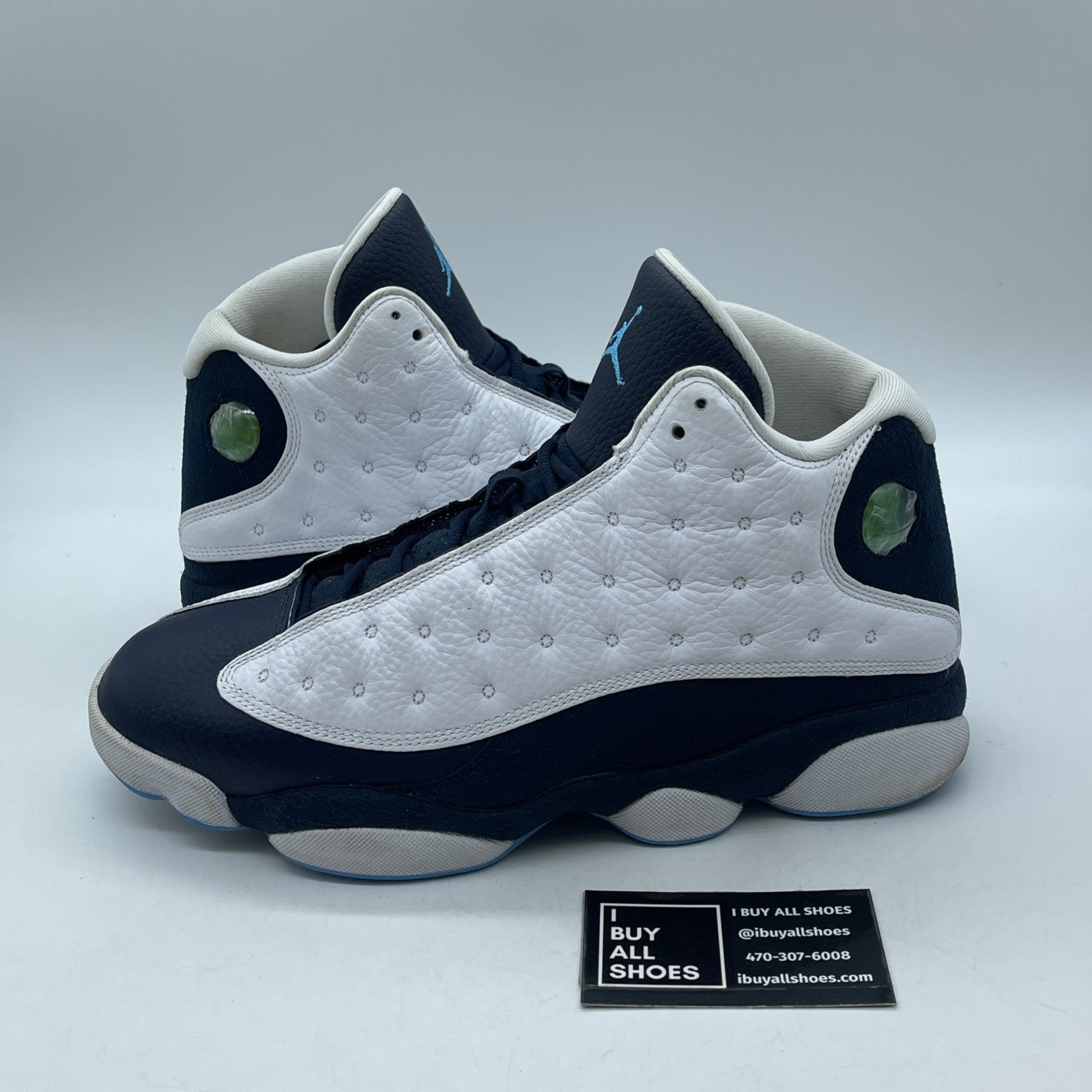 Size 11 - Jordan 13 Retro Obsidian Blue White Suede Leather (414571-144)