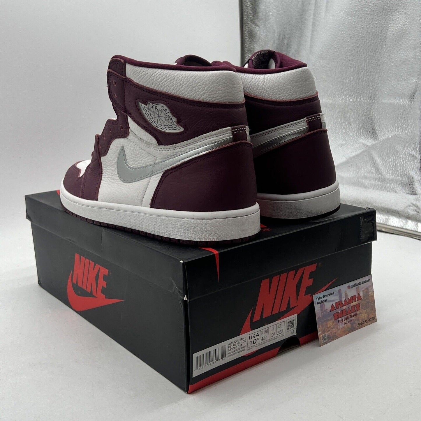 Size 10.5 - Air Jordan 1 Retro High OG Bordeaux (555088-611)