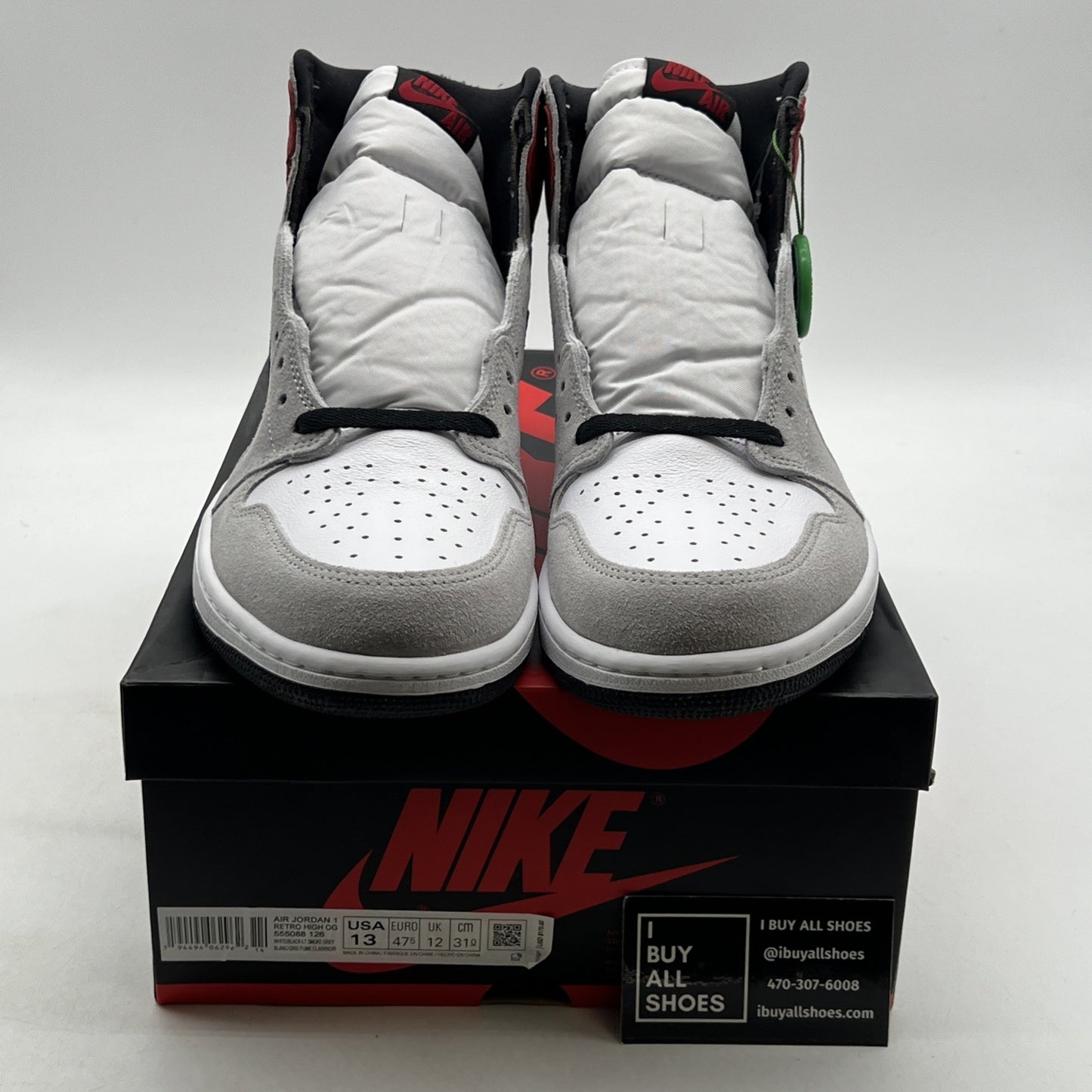Size 13 - Air Jordan 1 Retro High OG Smoke Gray 2020 (555088-126)