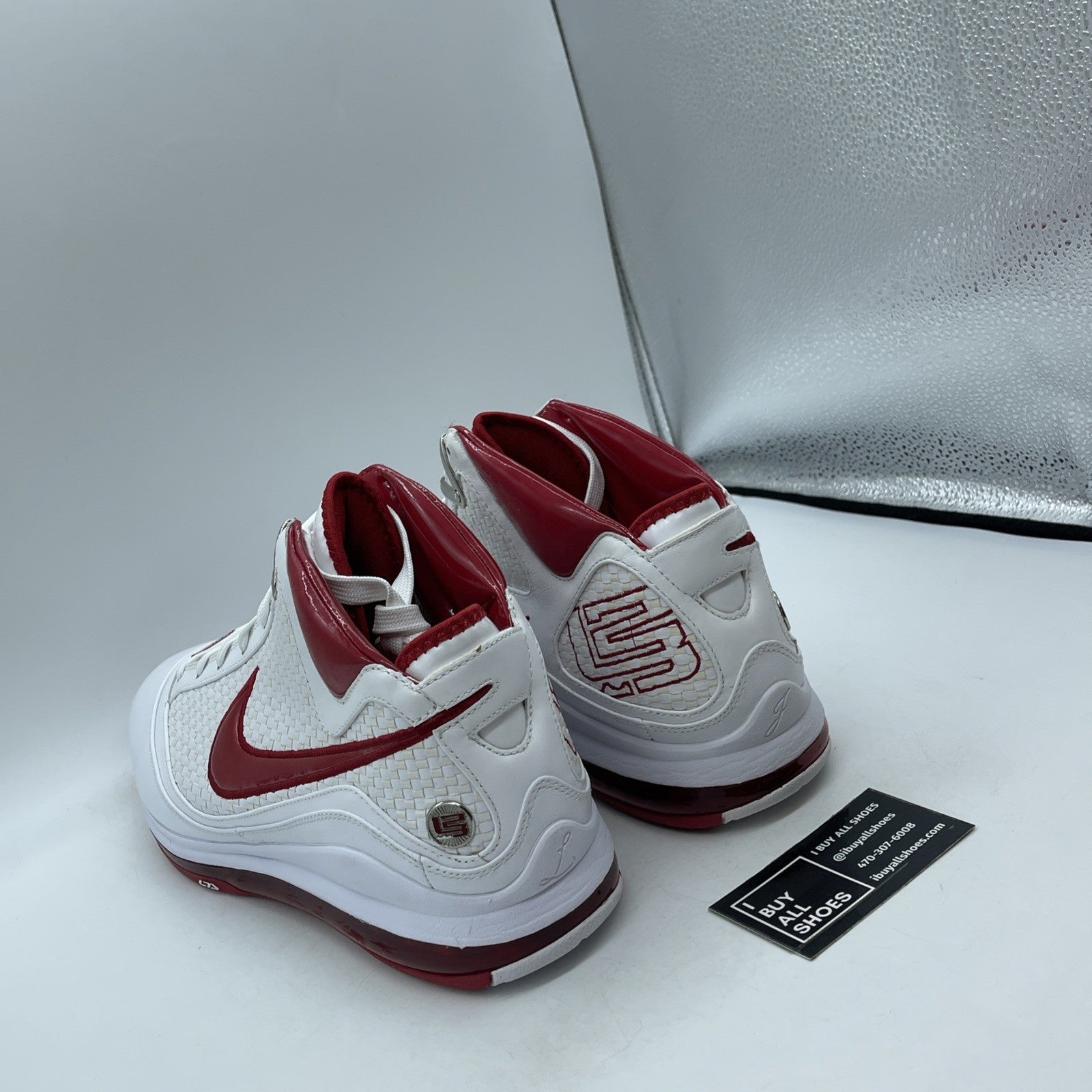 Size 13 - Nike Air Max LeBron 7 NFW White Varsity Red (383578-161)