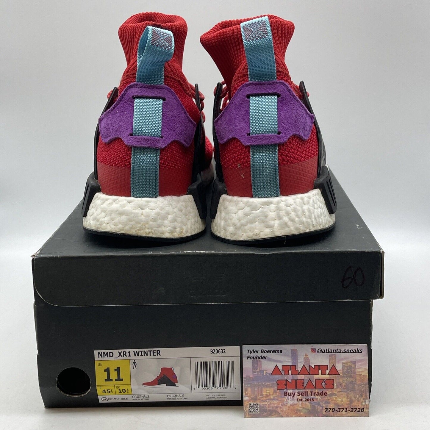 Size 11 - adidas NMD_XR1 Winter Mid Scarlet Red White Black Blue (BZ0632)