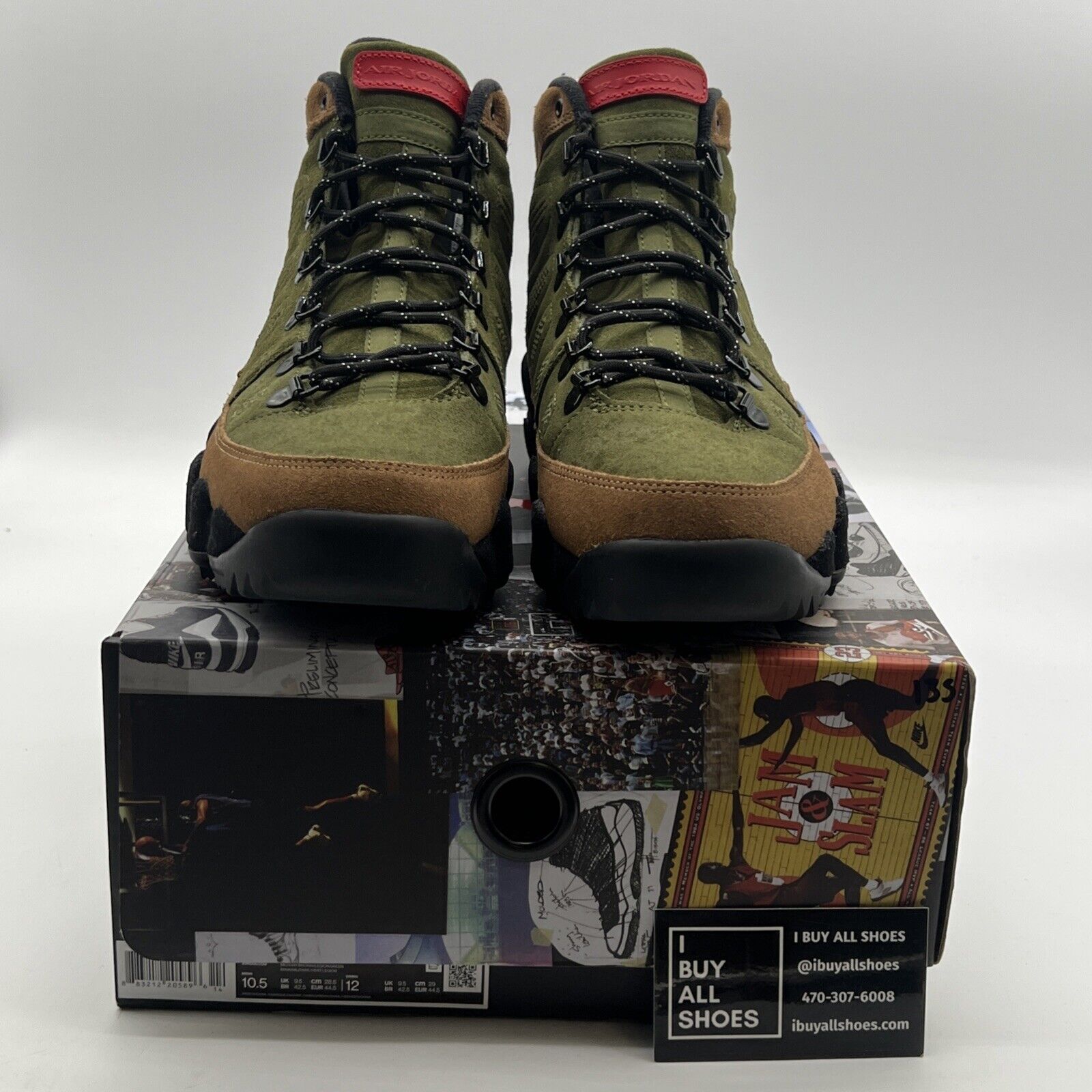 Size 10.5 - Air Jordan 9 Retro NRG Beef And Broccoli 2018 (AR4491-200)