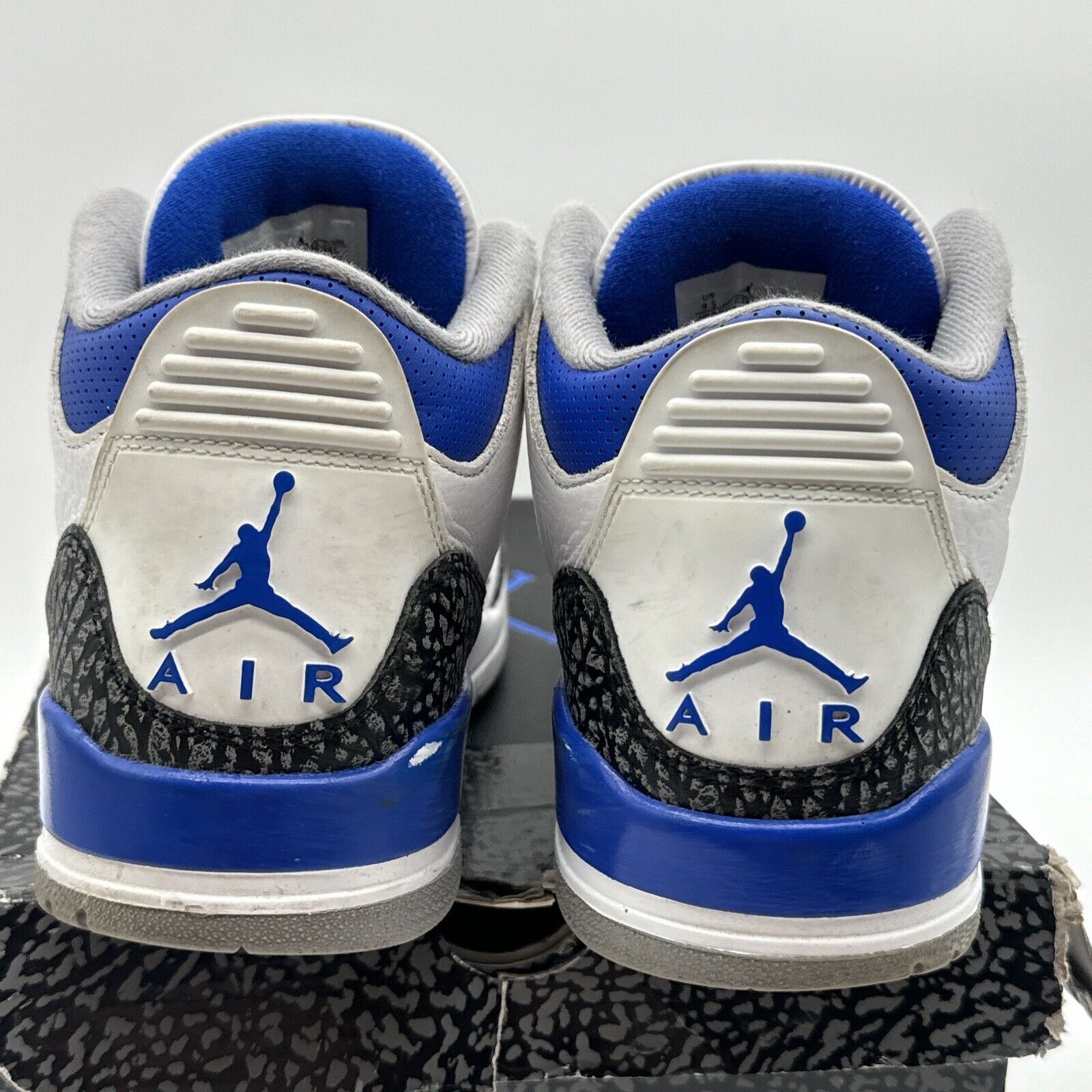 Size 9.5 - Jordan 3 Retro Mid Racer Blue White Leather 3m Black OG All Retro Mj