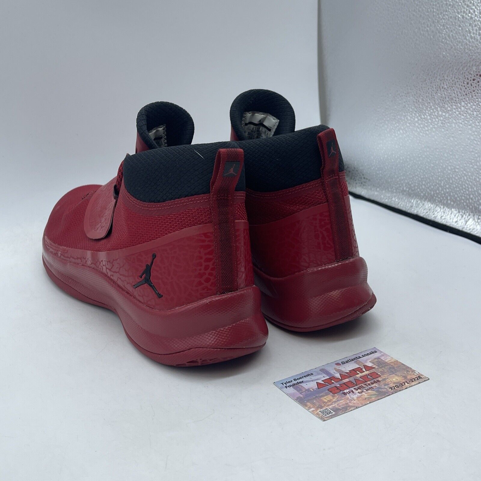 Size 10.5 - Air Jordan Super.Fly 5 Red Black Suede Leather (881571-601)