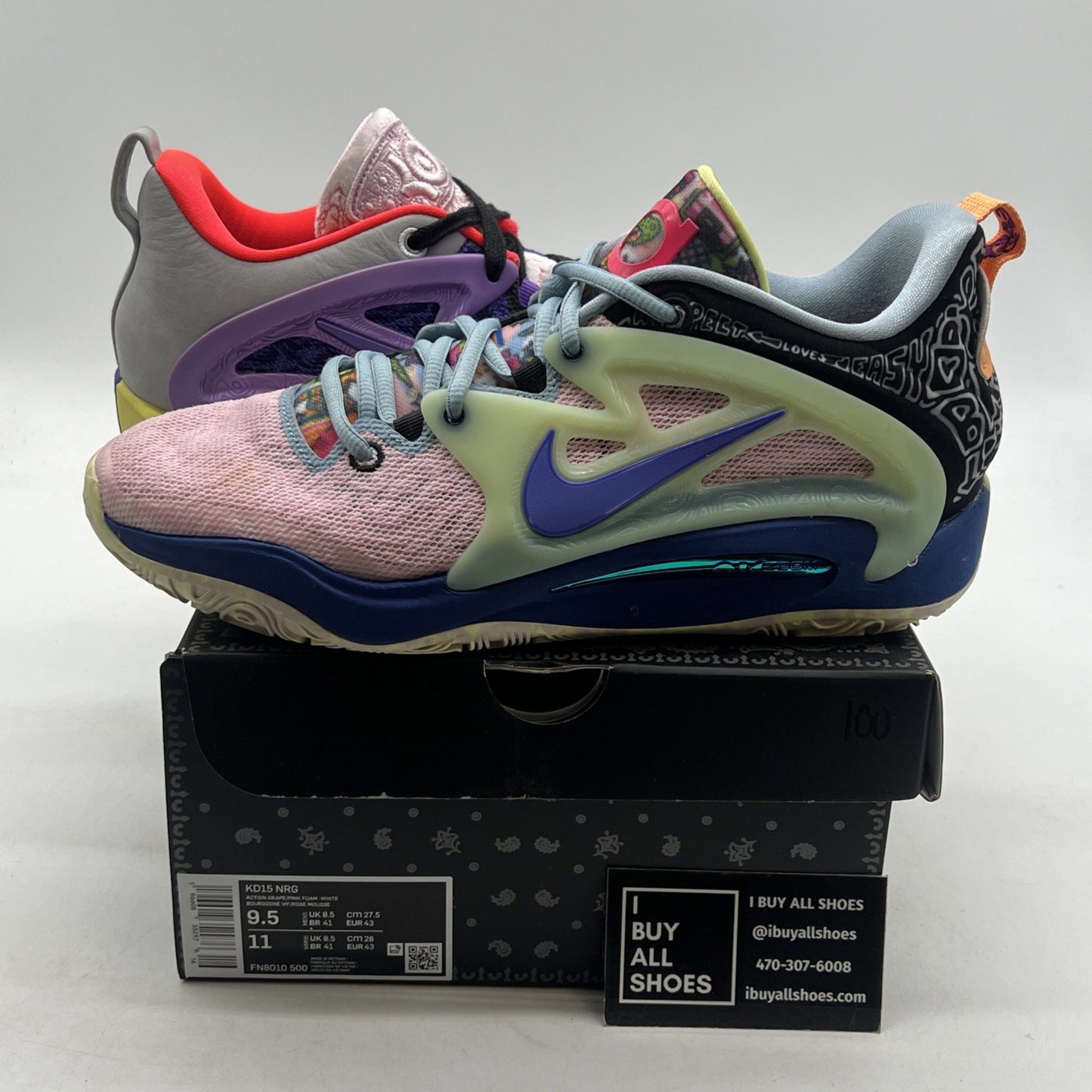 Size 9.5 - Nike KD15 What The - (FN8010-500)
