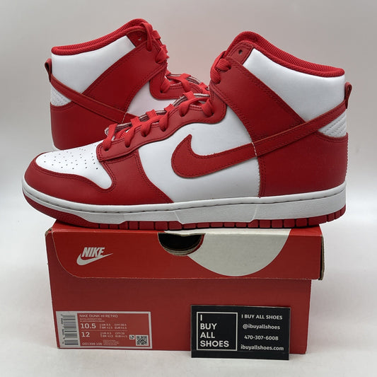 Size 10.5 - Nike Dunk High Championship Red (DD1399-106)