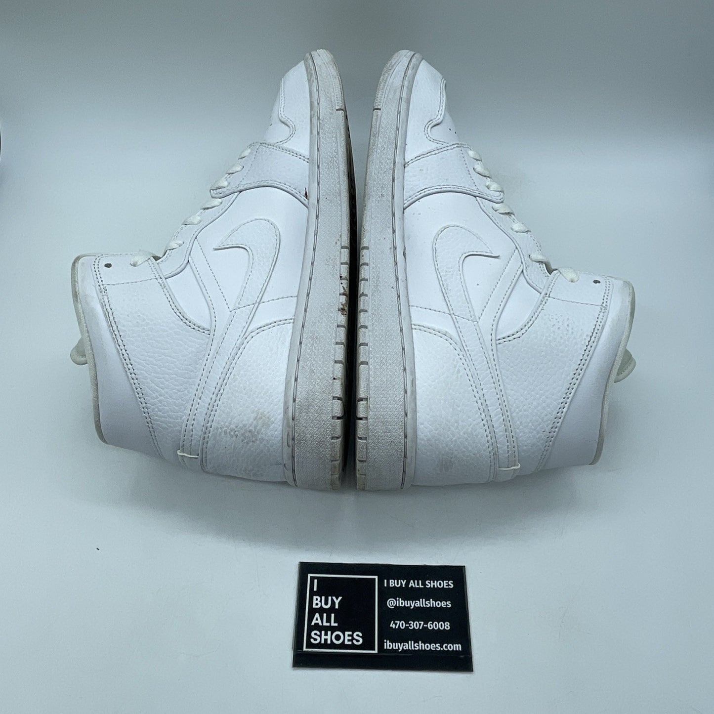 Size 10 - Jordan 1 Mid Triple White - 554724-130