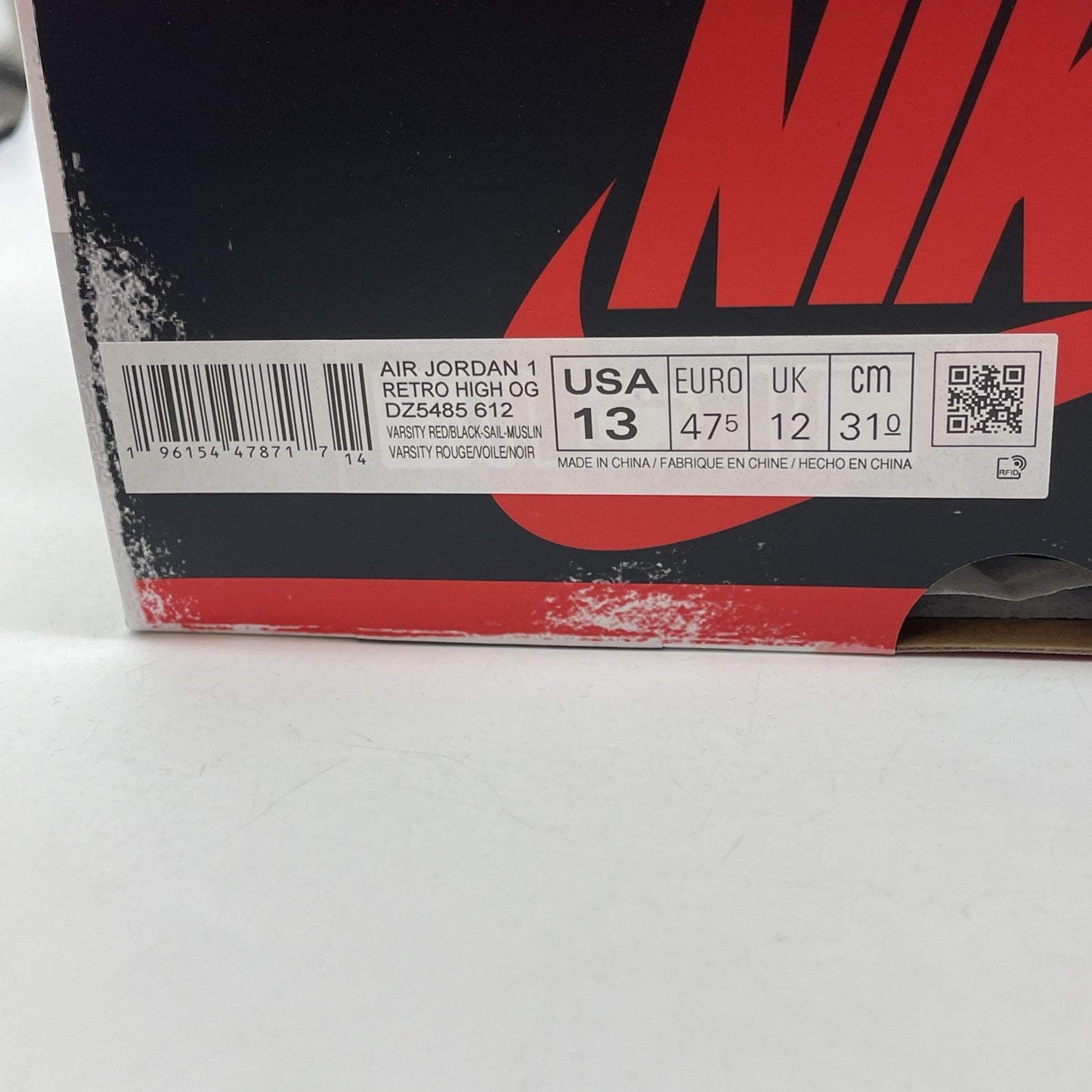 Size 13 - Jordan 1 Retro High OG Chicago Reimagined Lost & Found (DZ5485-612)