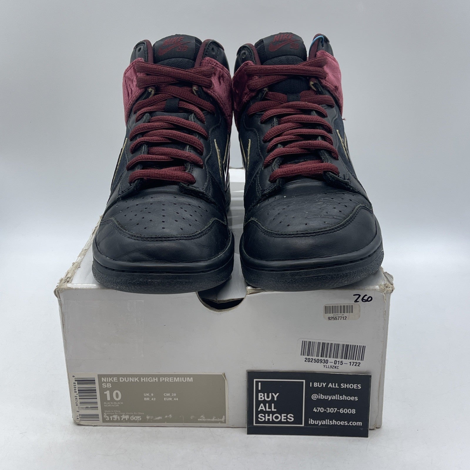 Size 10 - Nike Dunk Premium SB High Bloody Sunday (313171-005)