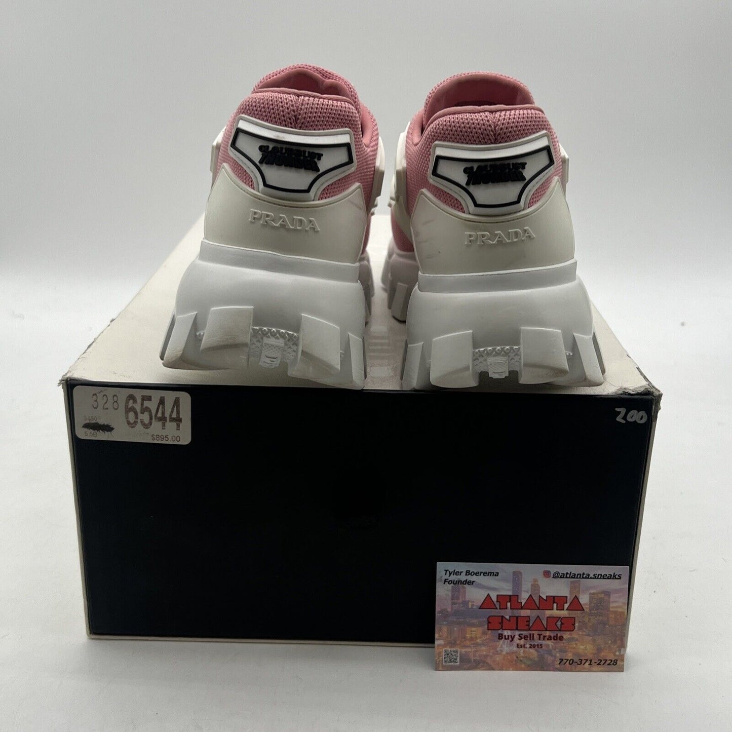 Size 3W - Prada Woman’s Sneakers Cloudbust Thunder Pink White