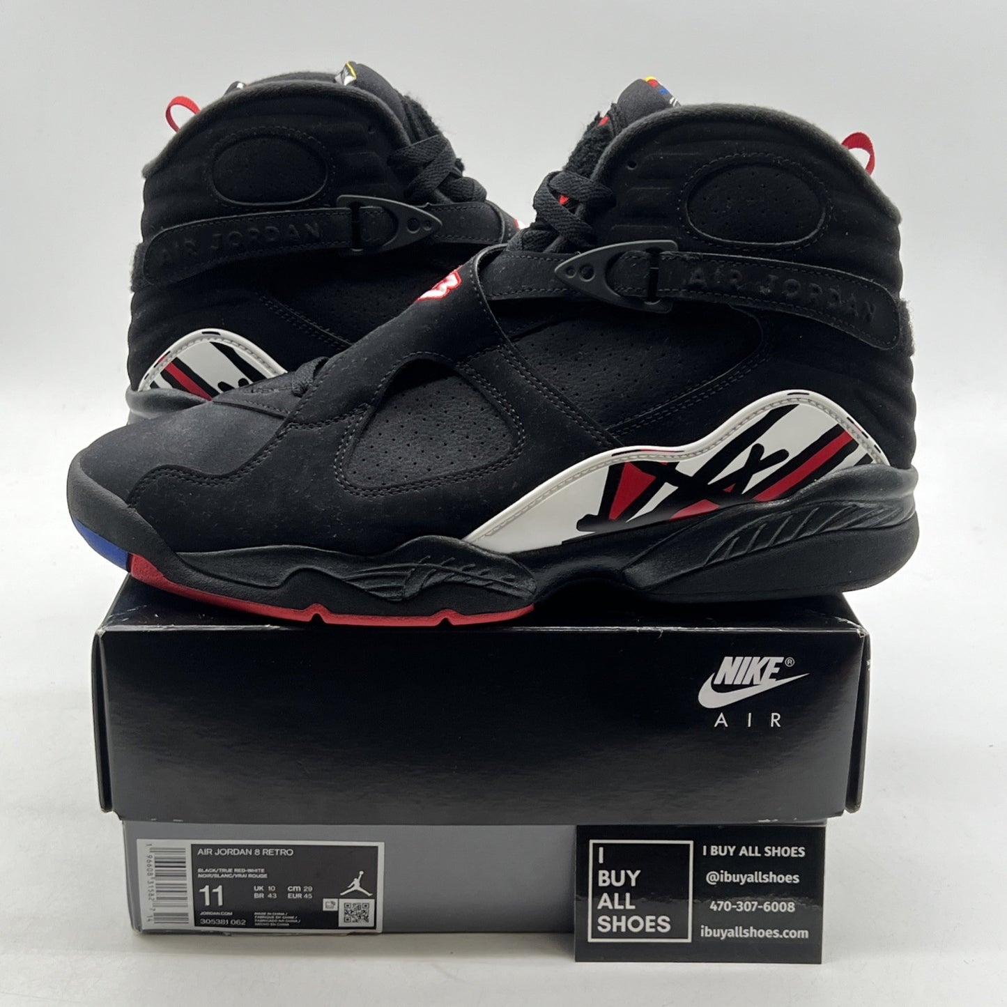 Size 11 - Air Jordan 8 Retro Mid Playoff (305381-062)