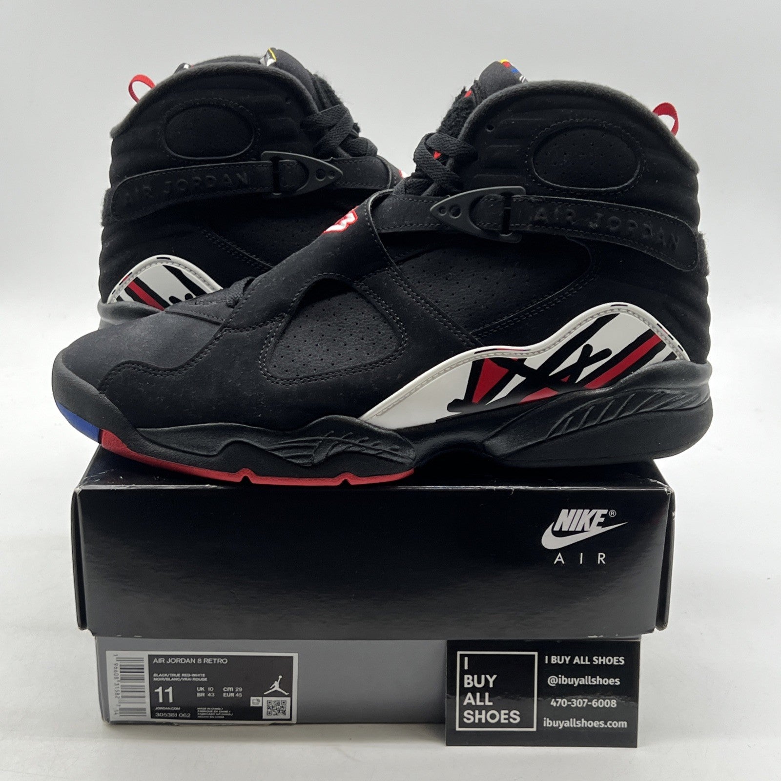 Size 11 - Air Jordan 8 Retro Mid Playoff (305381-062)