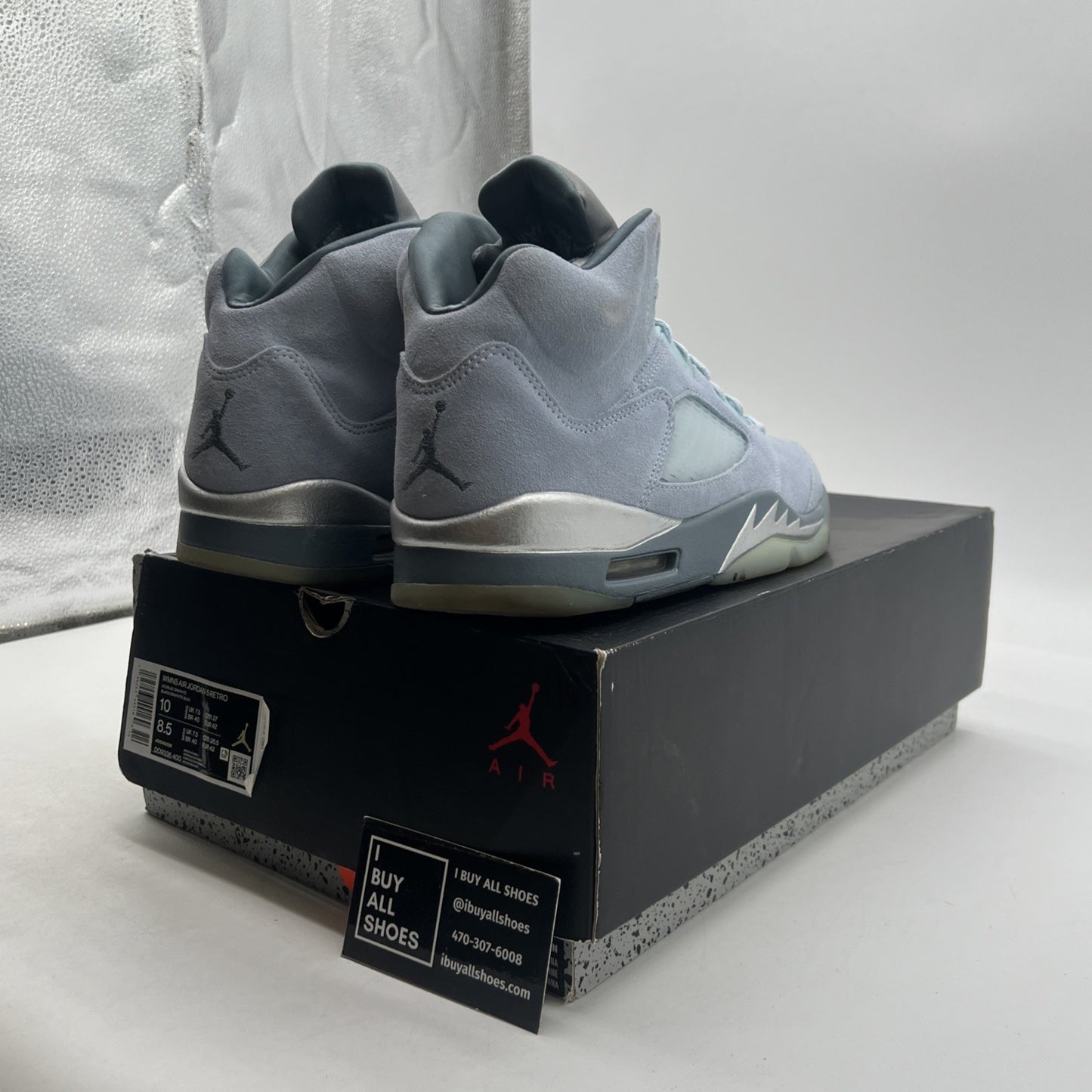 Size 10 - Air Jordan 5 Retro Blue Bird W (DD9336-400)
