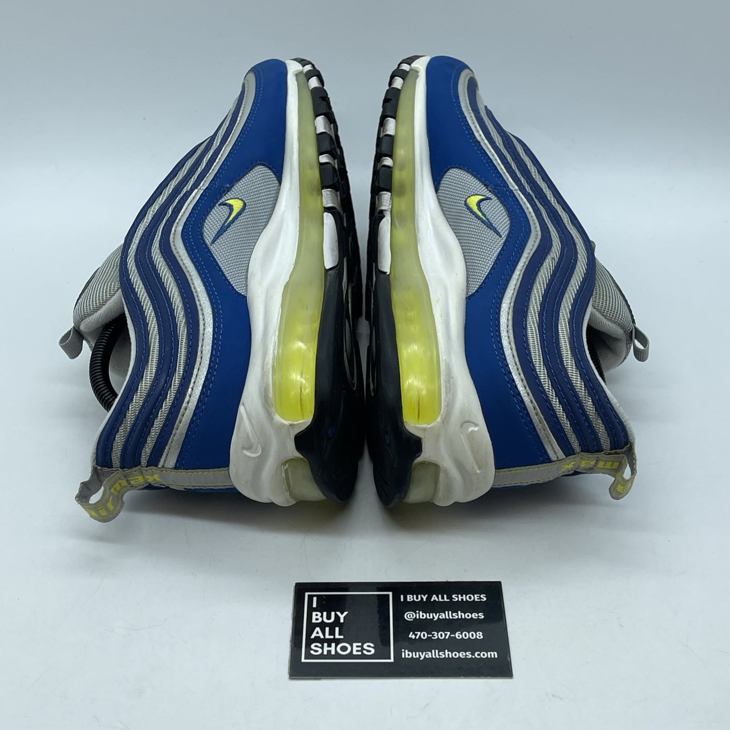 Size 10.5 - Nike Air Max 97 Atlantic Blue Grey Suede (921826-401)