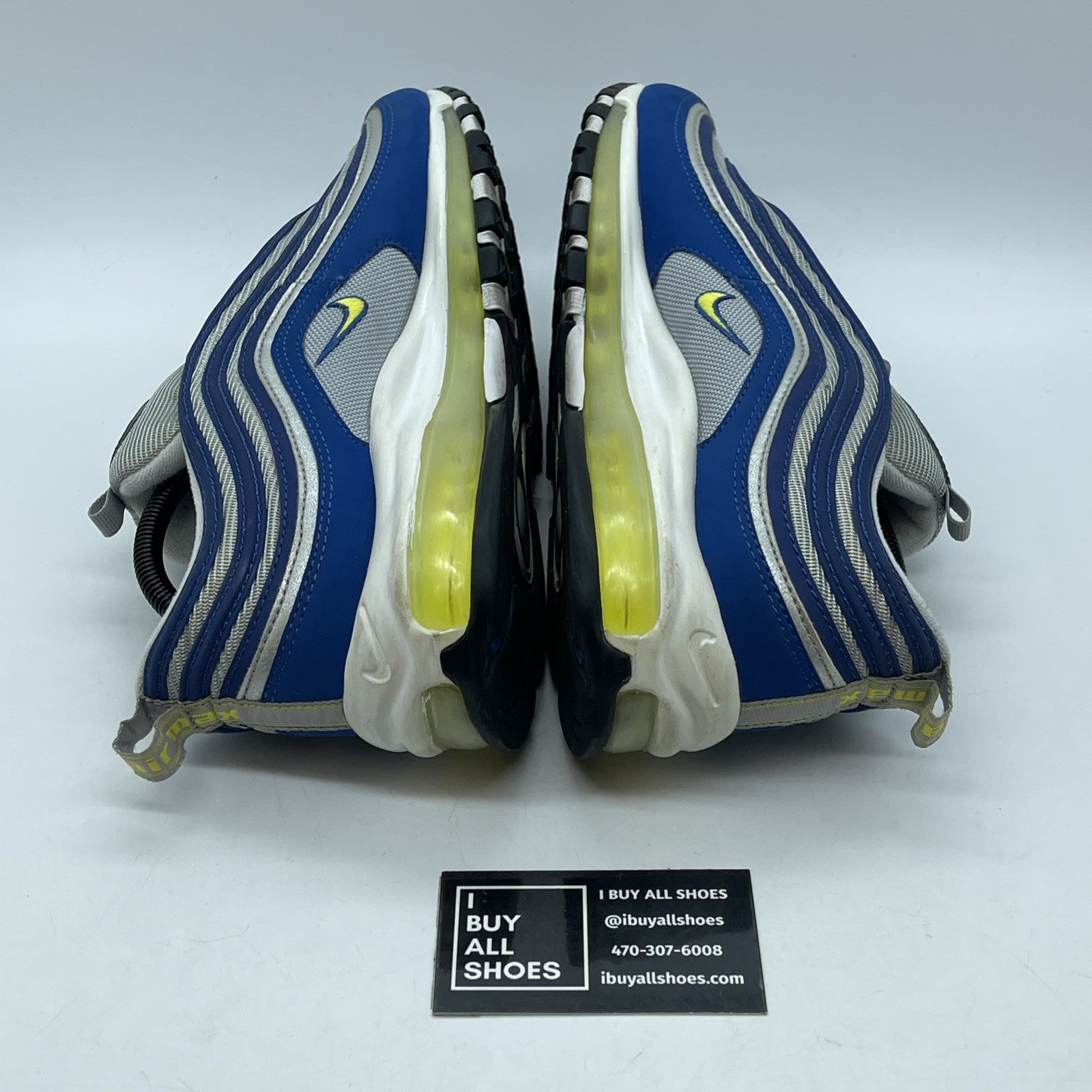Size 10.5 - Nike Air Max 97 Atlantic Blue Grey Suede (921826-401)