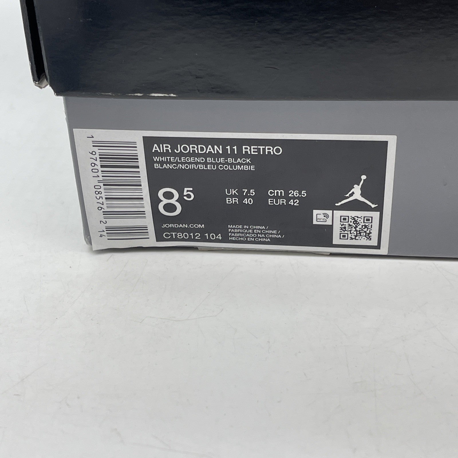 Size 8.5 - Air Jordan 11 Retro 2024 Legend Blue White Black Leather (CT8012-104)