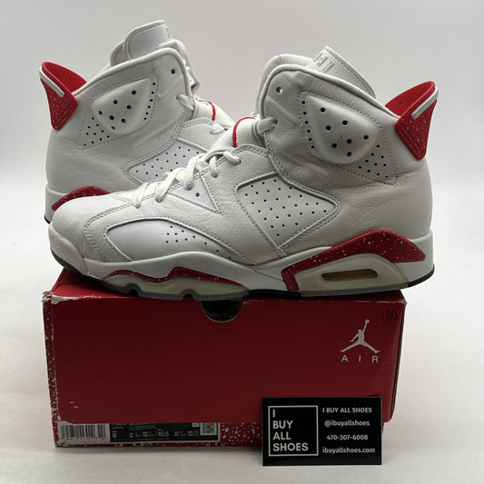 Size 9 - Air Jordan 6 White and University Red 2022 (CT8529-162)