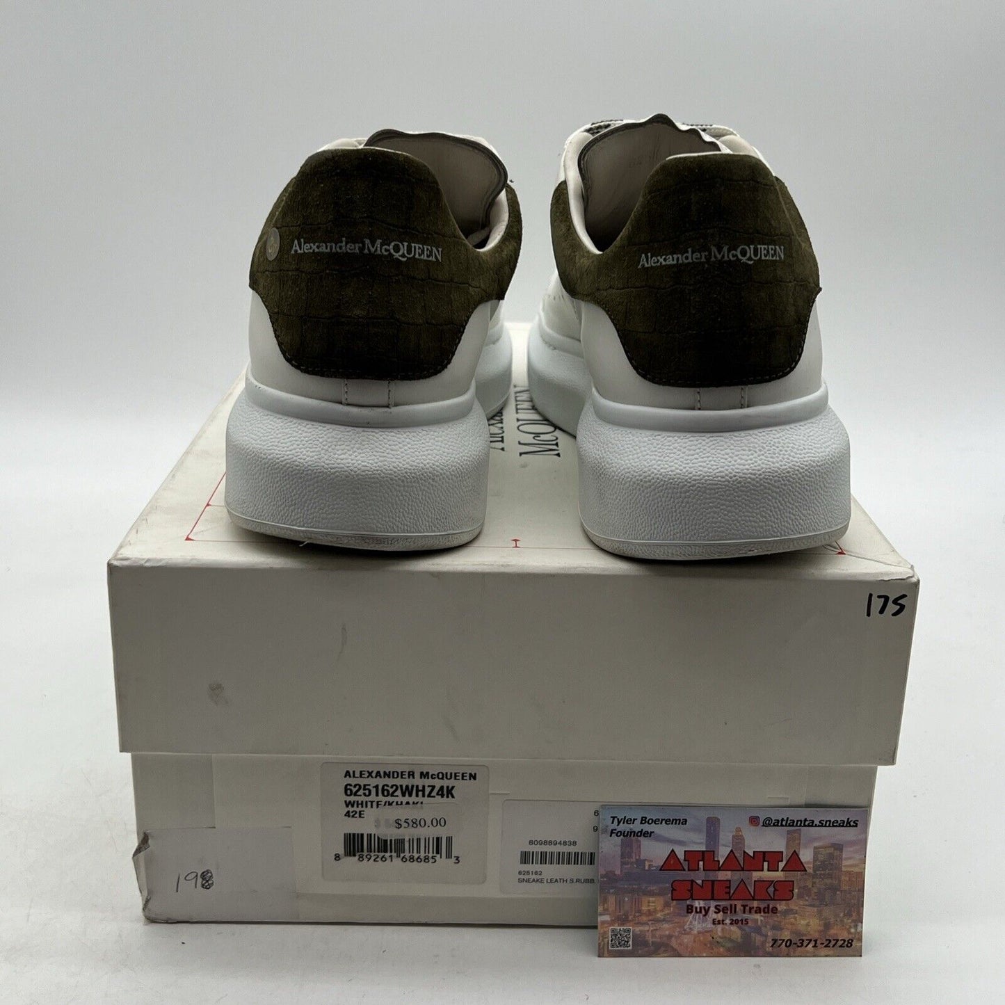 Size 9 - Alexander McQueen Oversized Sneaker White Mole Womens