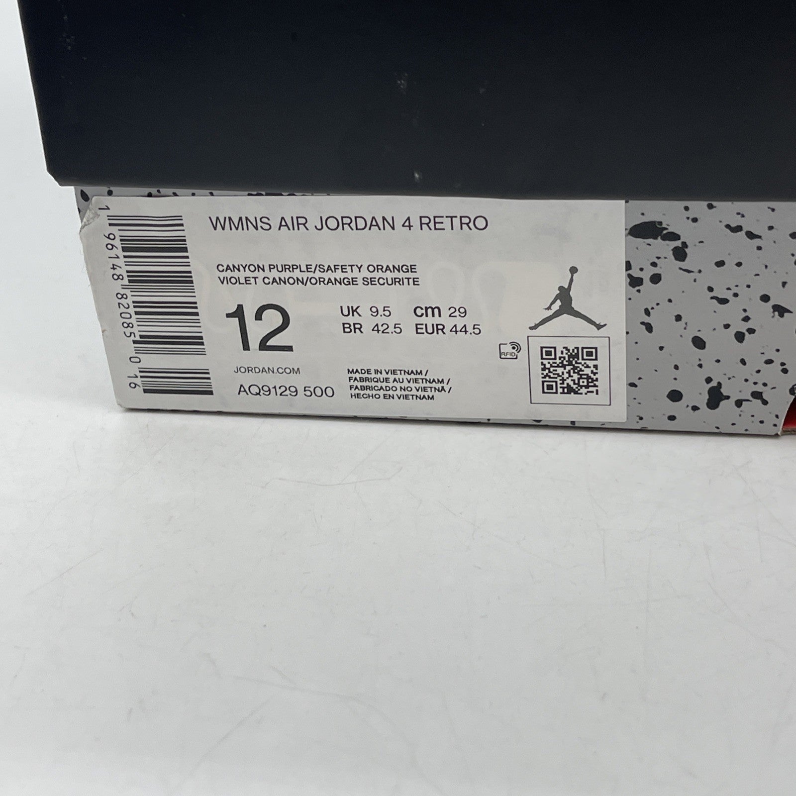 Size 12W - Air Jordan 4 Retro Mid Canyon Purple (AQ9129-500)