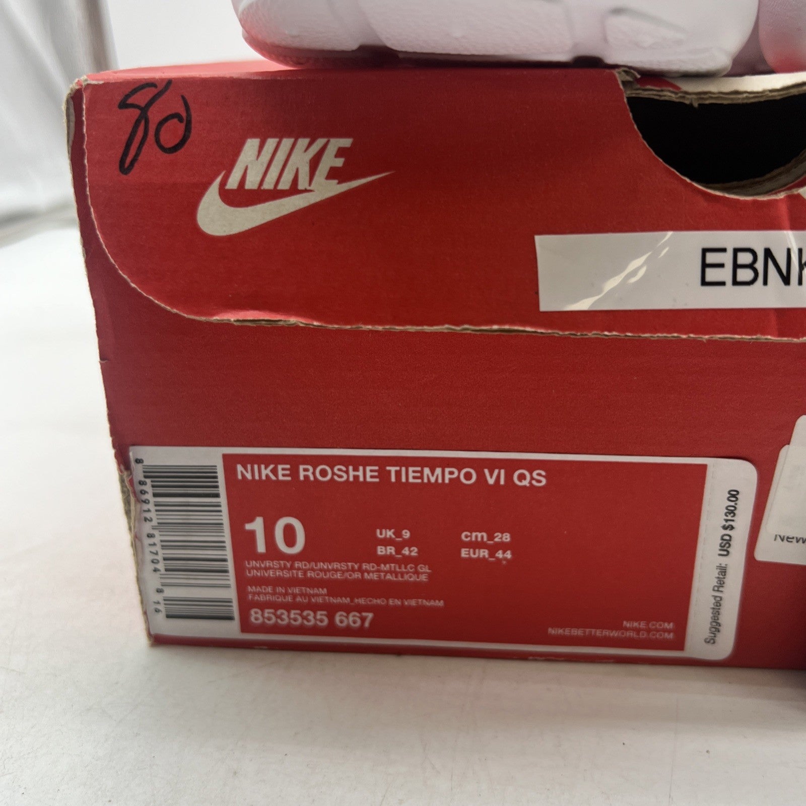 Size 10 - Nike Roshe Tiempo 6 QS Red (853535-667)