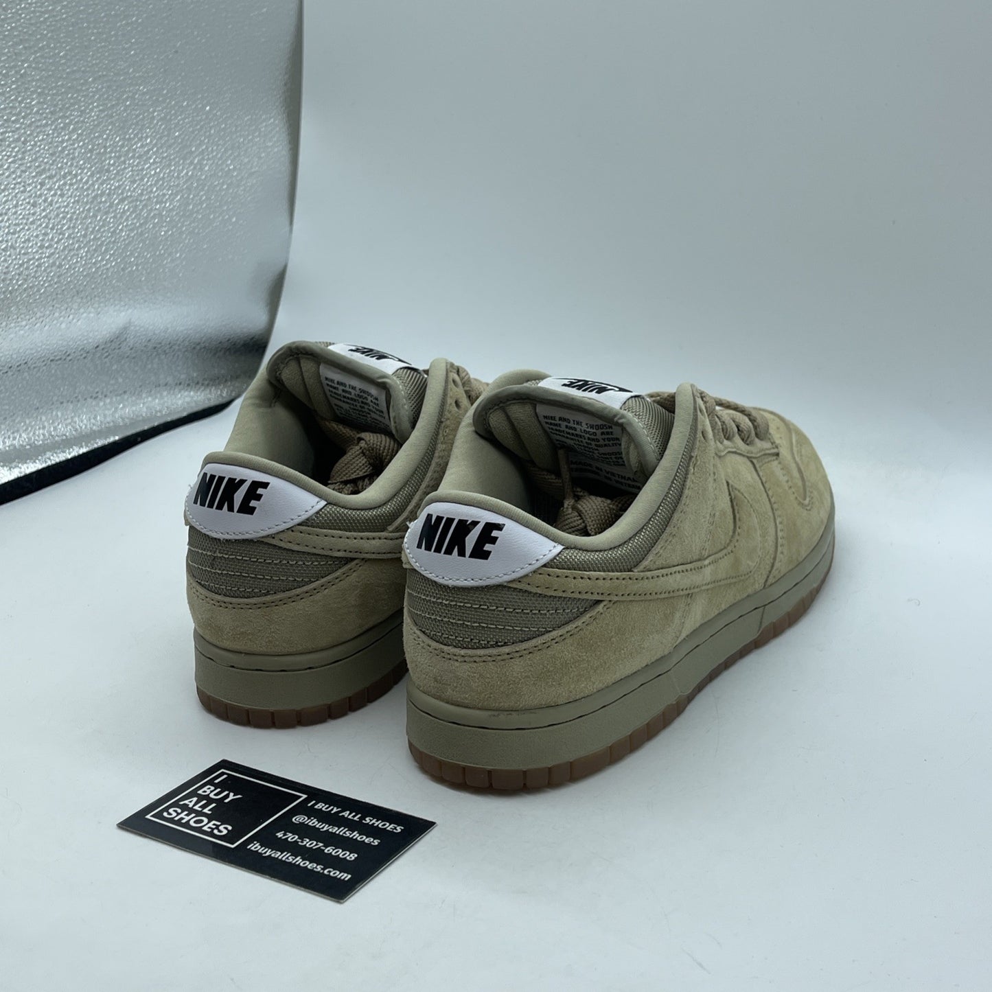 Size 8.5 - Nike Dunk SB Pro B Low Parachute Beige Brown Suede (HJ0367-200)