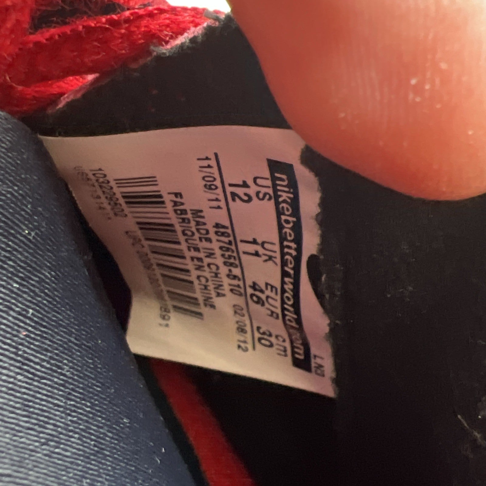 Size 12 - Nike Air Diamond Turf 2 2012 Red Gold (487658-610)