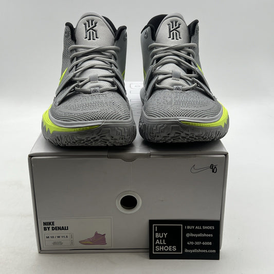 Size 10 - Nike By You Kyrie 7 Grey, Highlighter Green (DA7567-991)