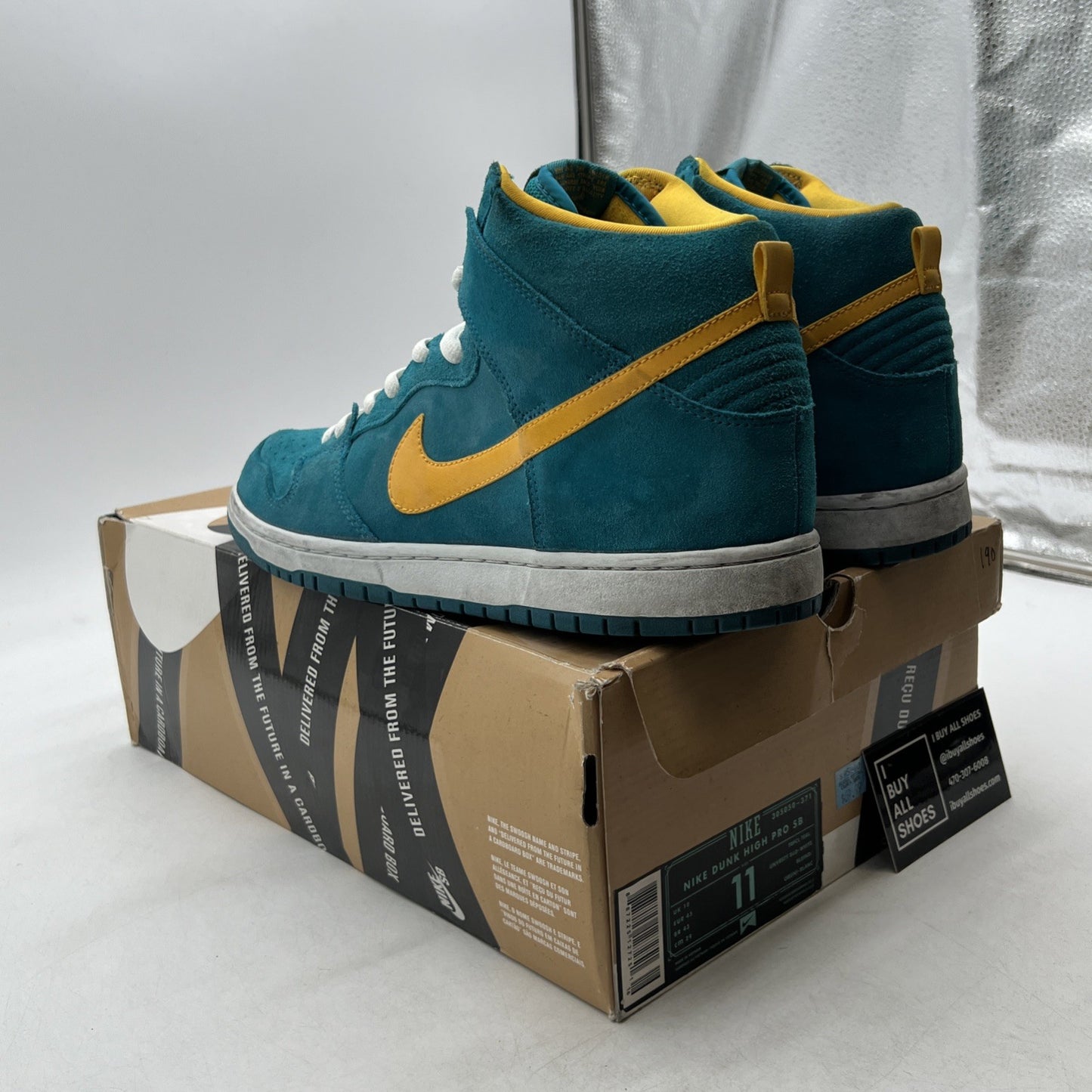 Size 11 - Nike Dunk Pro SB High Tropical Teal (305050-371)