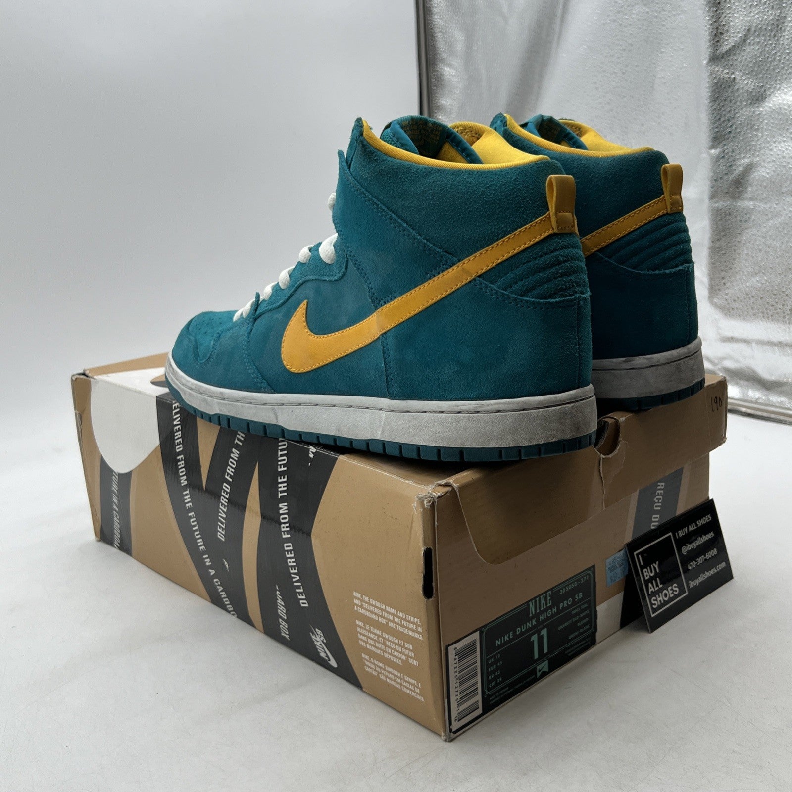 Size 11 - Nike Dunk Pro SB High Tropical Teal (305050-371)