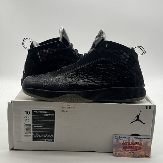 Size 10 - Air Jordan 2011 Black Dark Charcoal (436771-001)