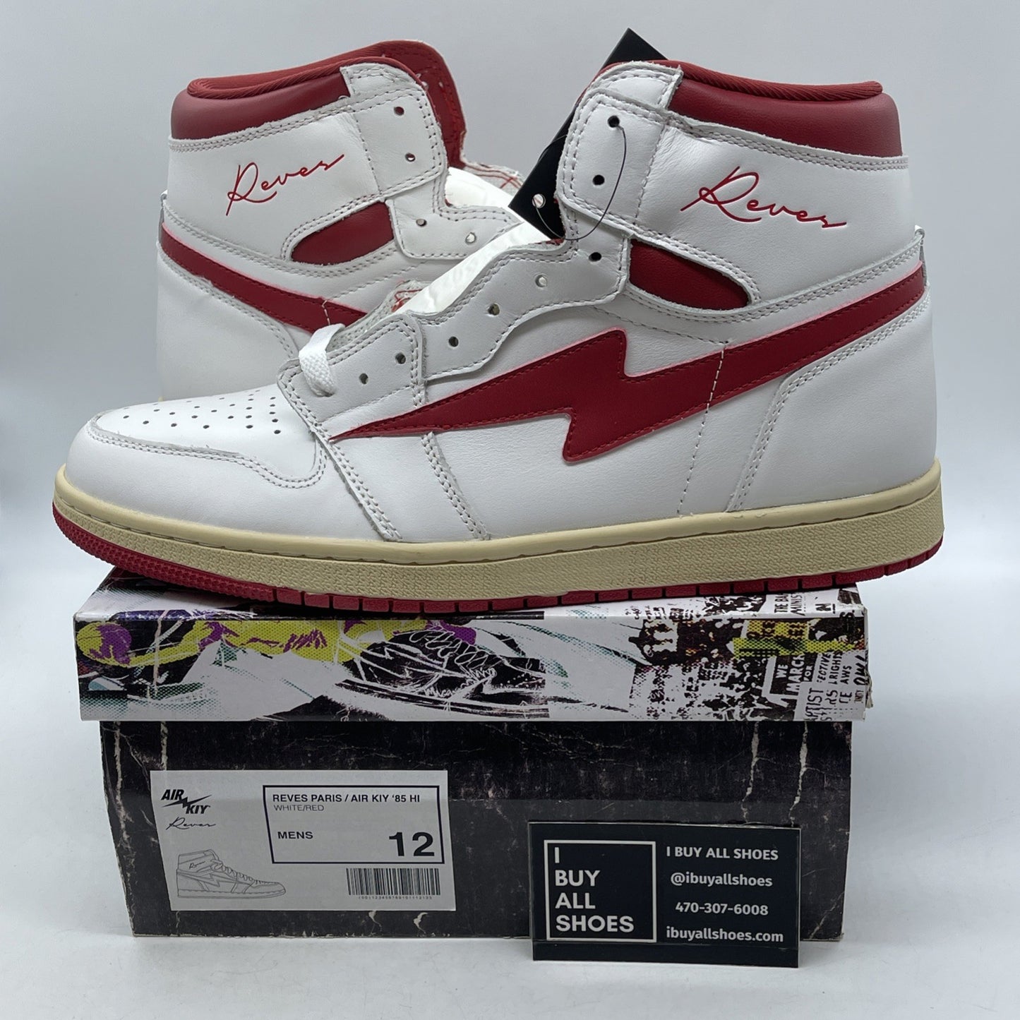 Size 12 - reves paris air kiy White Red