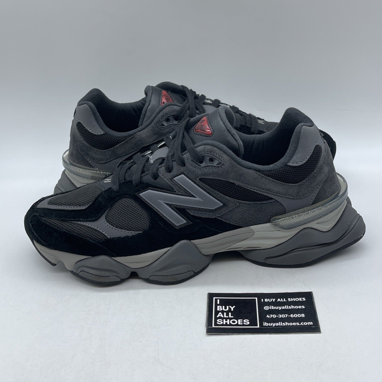 Size 10 - New Balance 9060 Black Castlerock (U9060BLK)