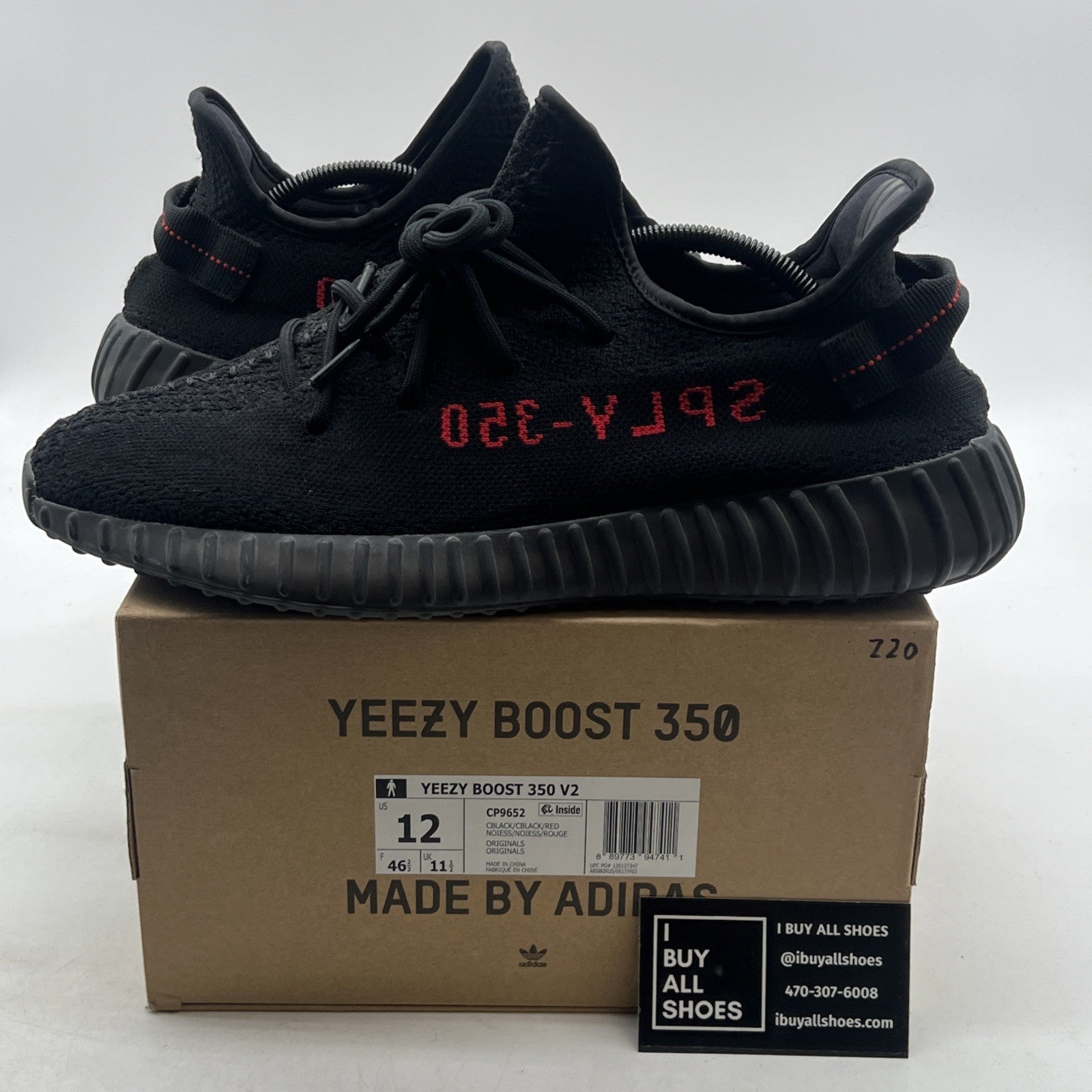 Size 12 - adidas Yeezy Boost 350 V2 Low Bred (CP9652)