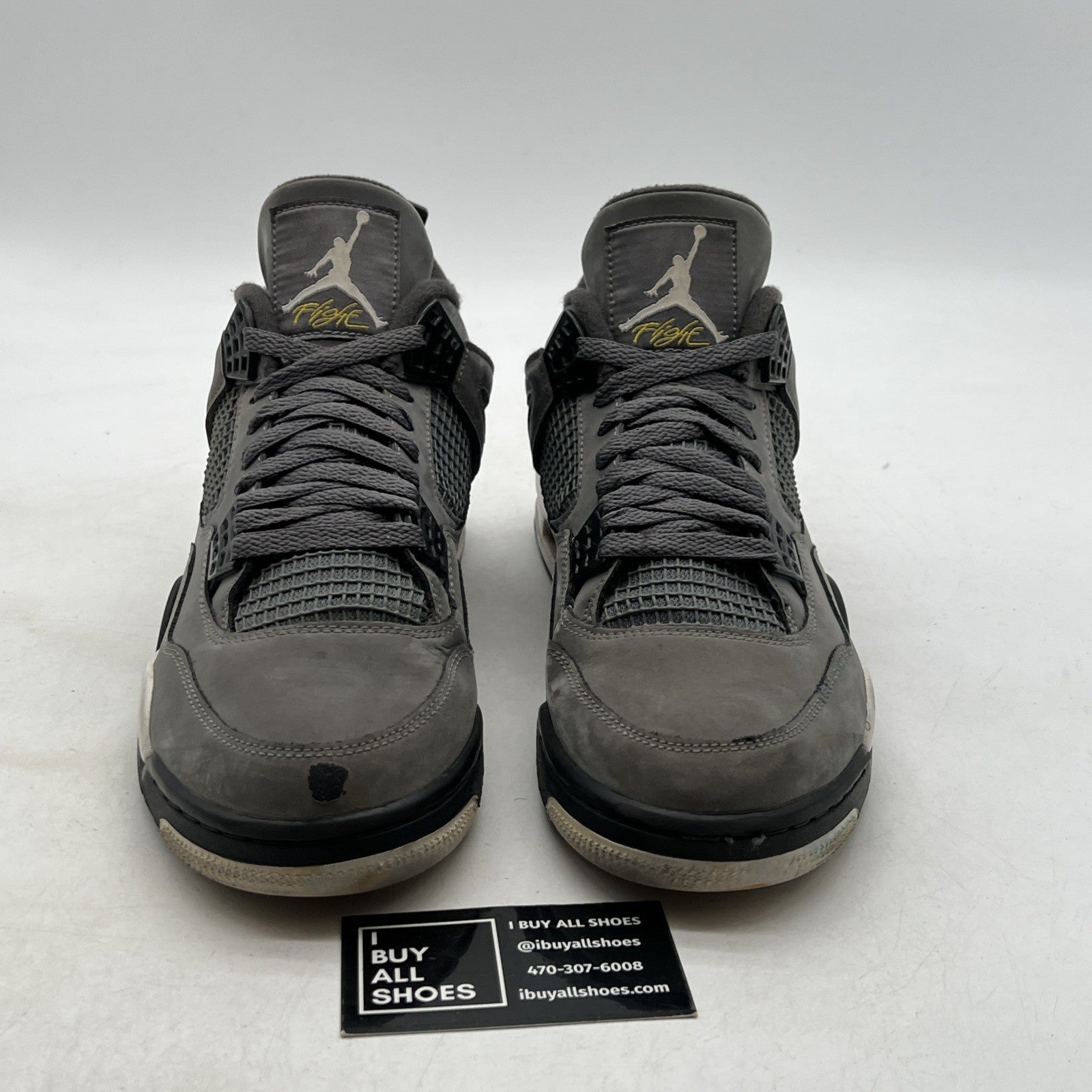 Size 10.5 - Air Jordan 4 Retro Low Cool Grey (308497-007)