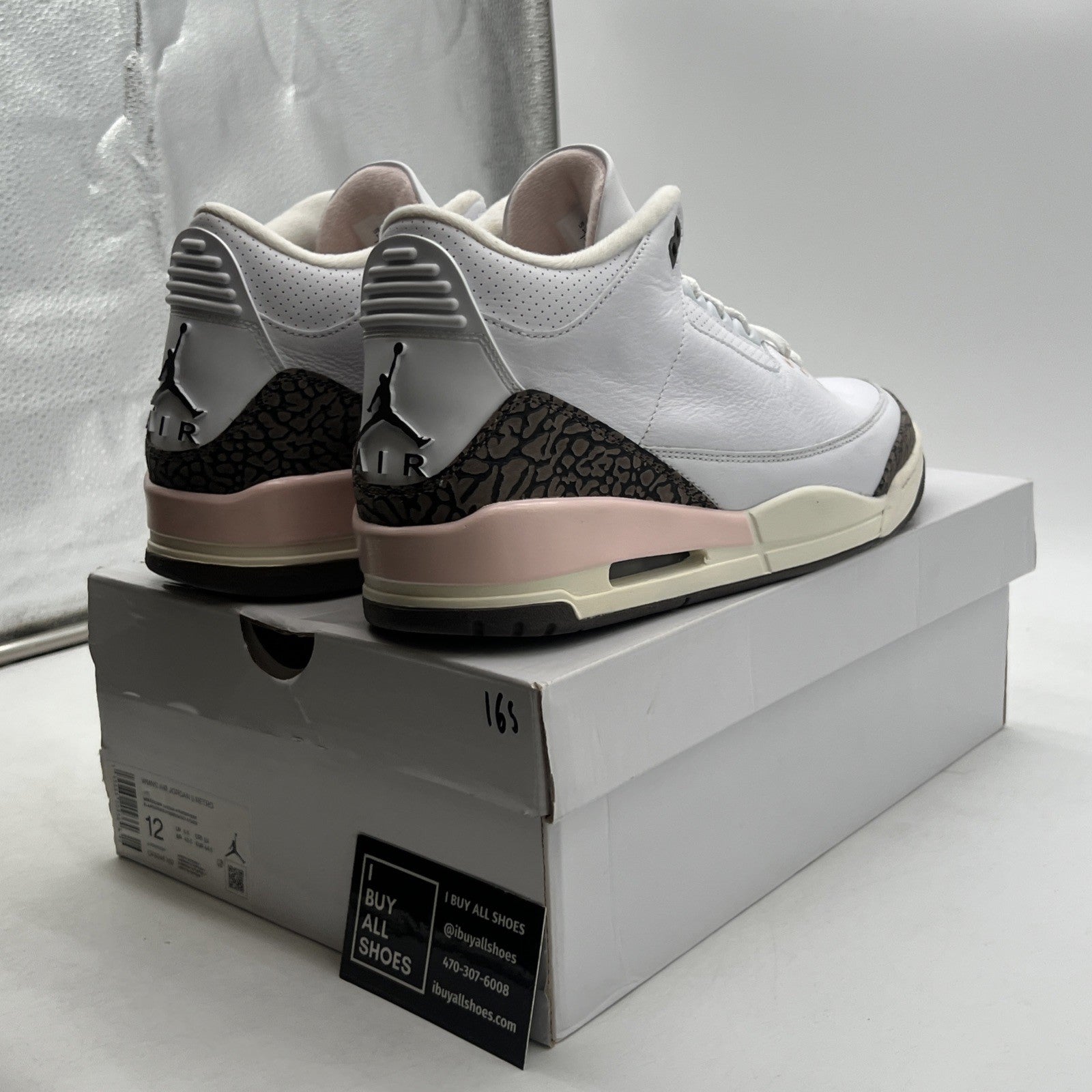 Size 12W - Air Jordan 3 Retro Neapolitan White Brown Pink (CK9246-102)
