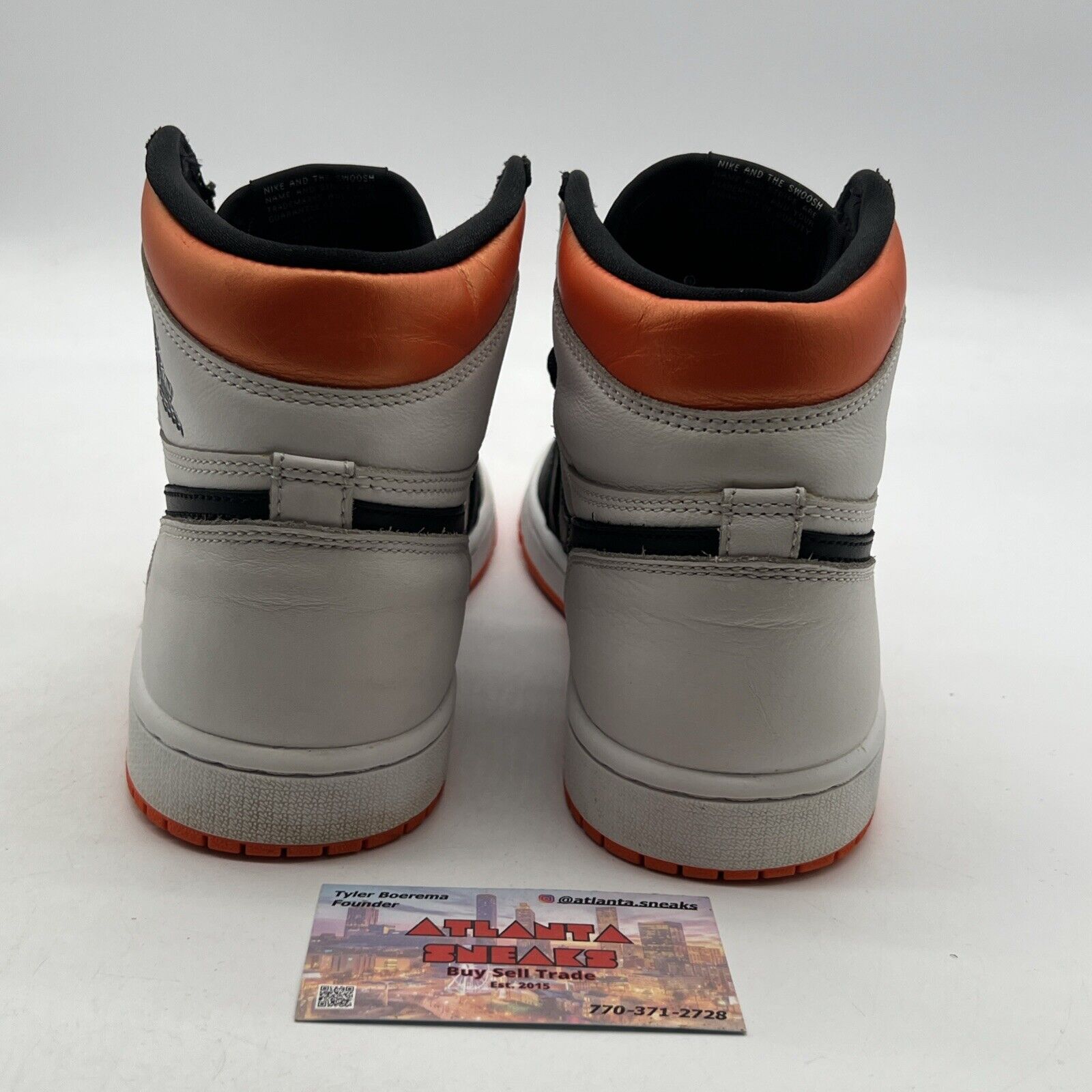 Size 9 - Air Jordan 1 Retro High Electro Orange (555088-180)