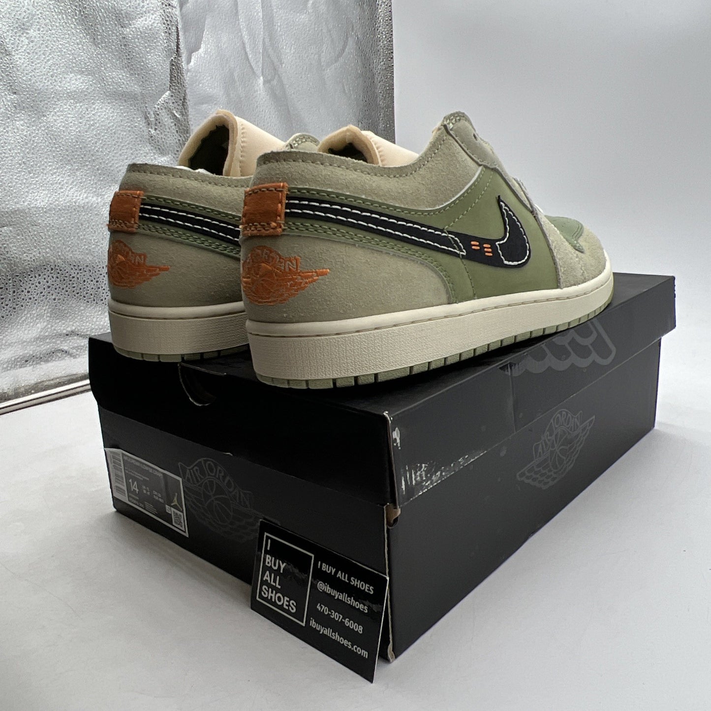 Size 14 - Air Jordan 1 SE Craft Low Light Olive (FD6819-300)